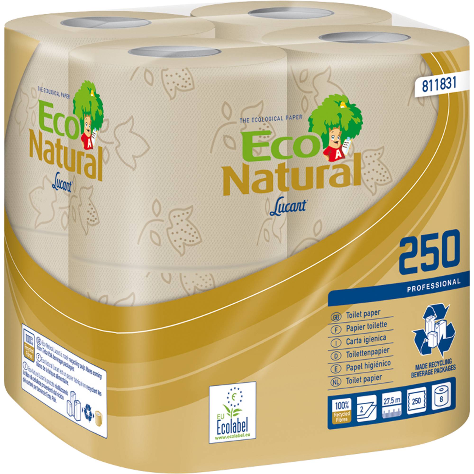 Toilettenpapier 2lagig 250Blatt 64 Rl./Pack.-0