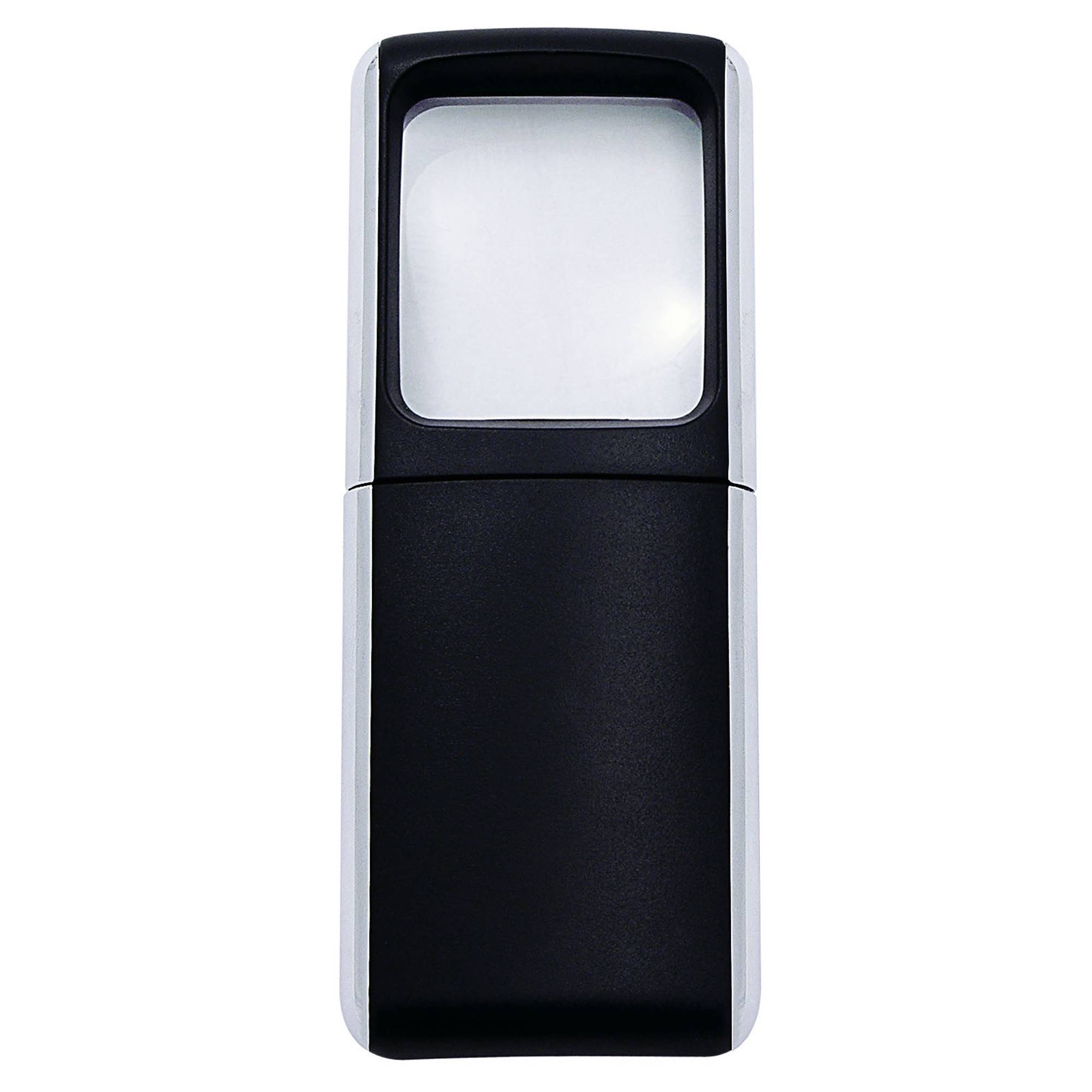 Lupe 4,7x11,8x1,4cm LED schwarz +Batterien-0