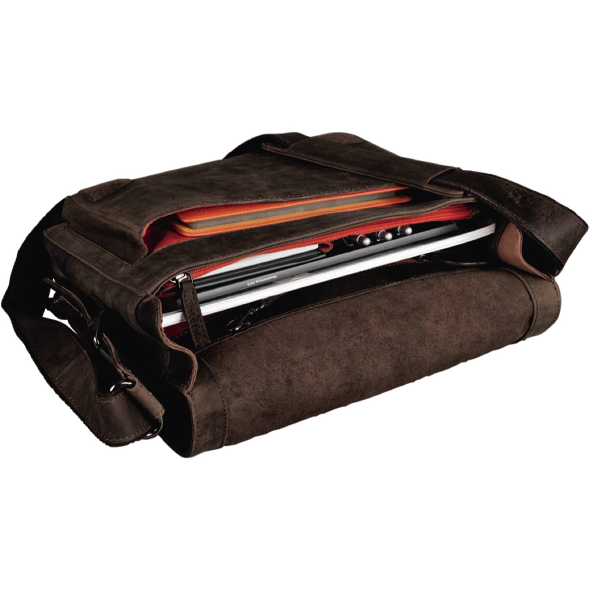 Notebooktasche BEN  37x33x14cm Echtleder braun - Artikel: 430200270-2