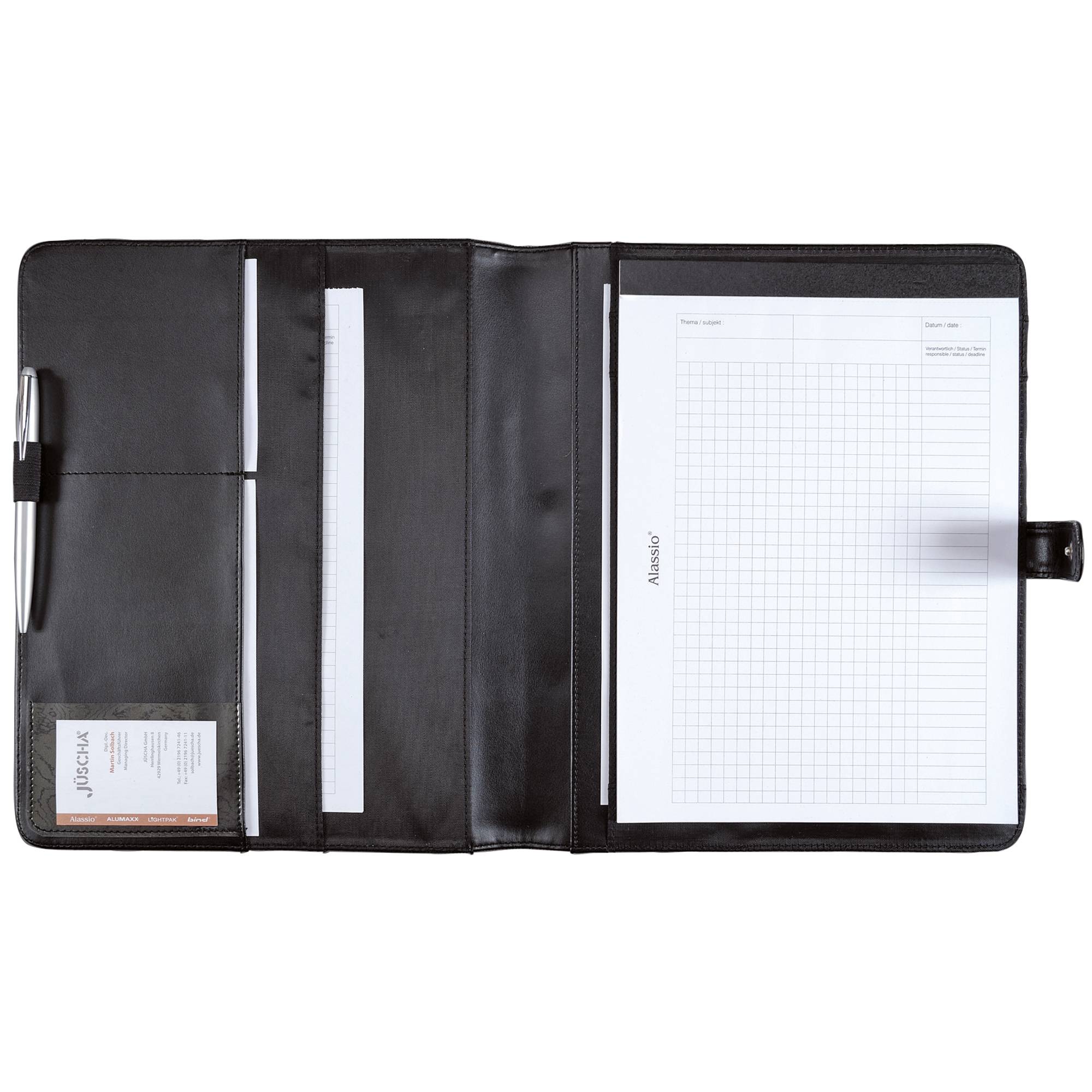 Schreibmappe FANO 26x32,2x2cm sw-1