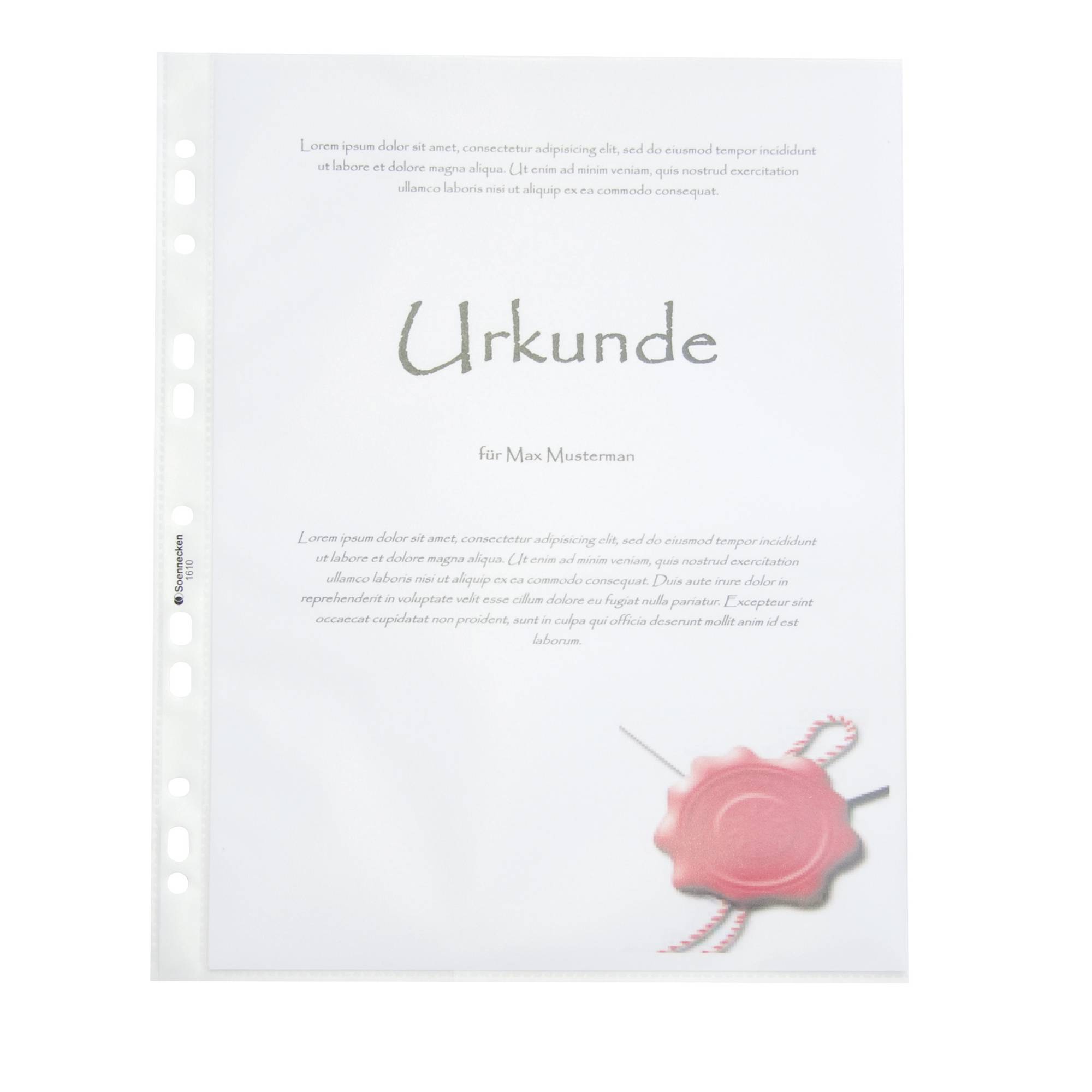 Prospekthülle DIN A4 PP oben offen tr 100St.-1