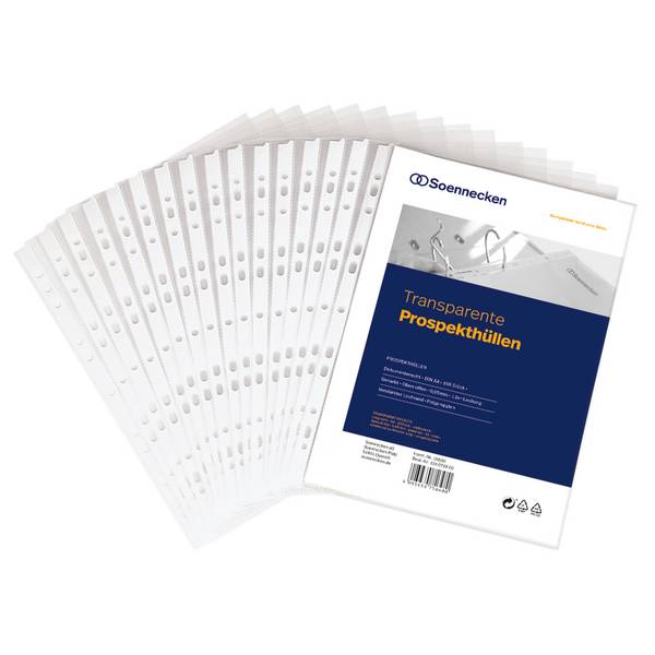 Prospekthülle DIN A4 PP transparent 100 St./Pack.
