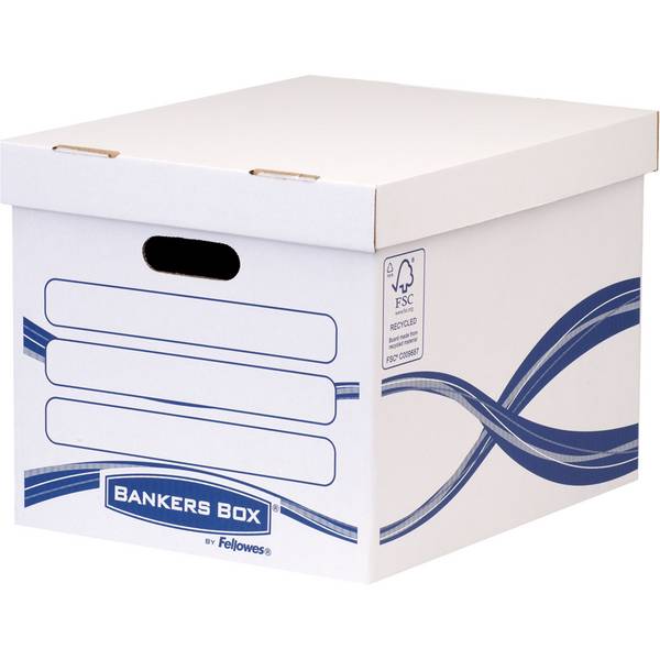 Archivschachtel Basic 317x287x384mm ws/bl