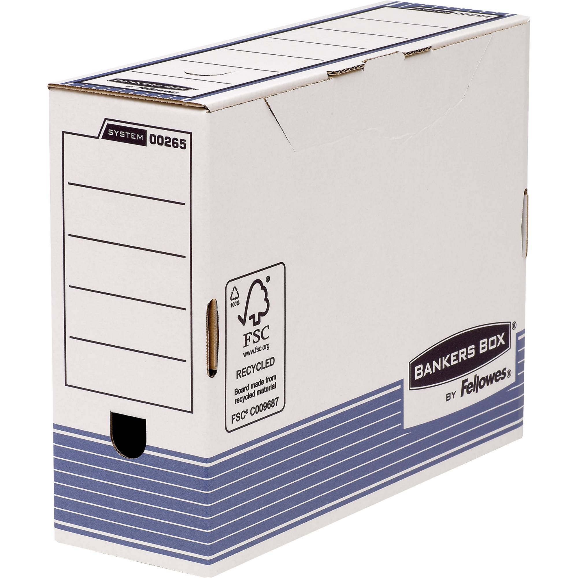 Bankers Box Archivbox R-Kive Prima (80mm) 0026401 weiß/blau-0
