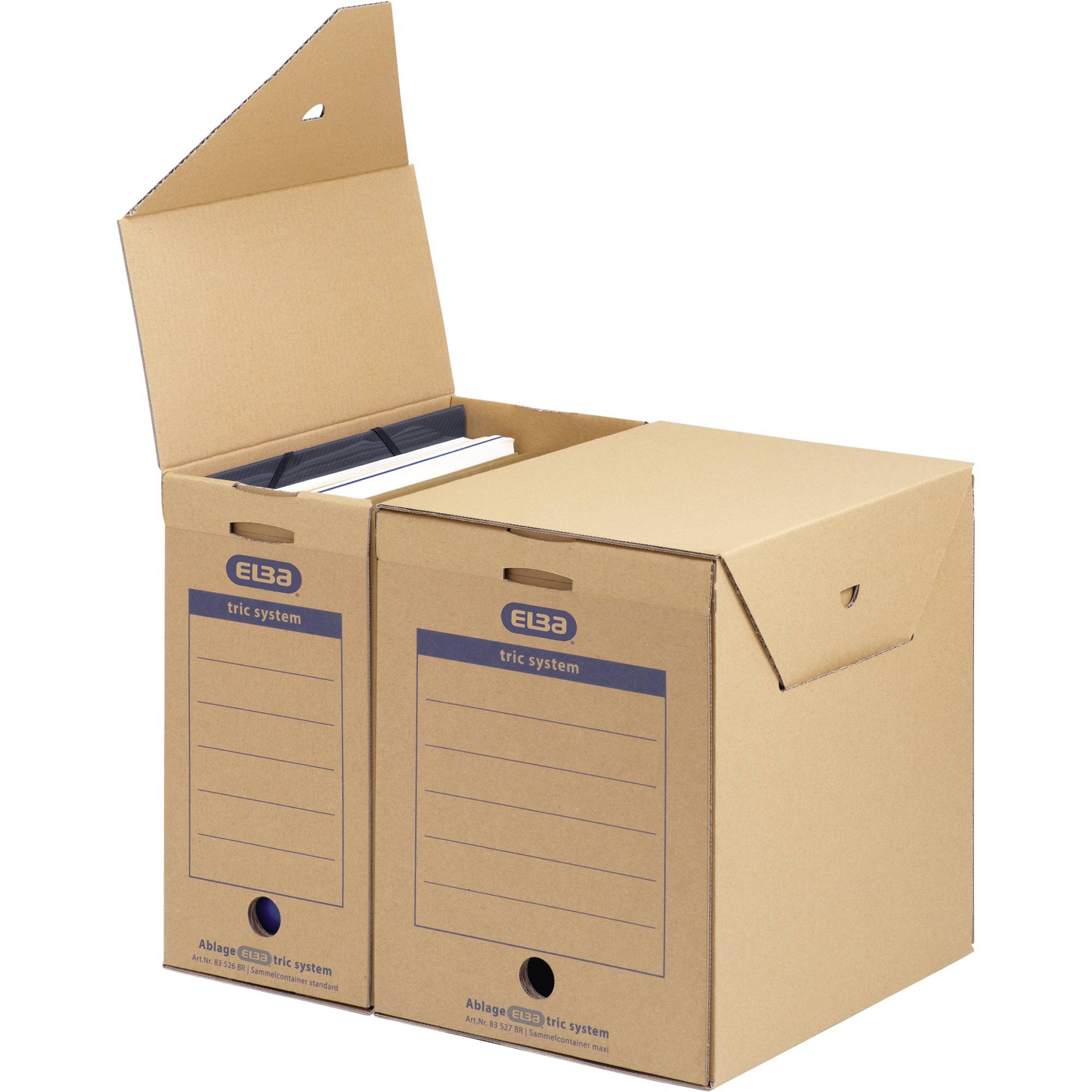 Archivbox tric system für DIN A4 naturbraun-0