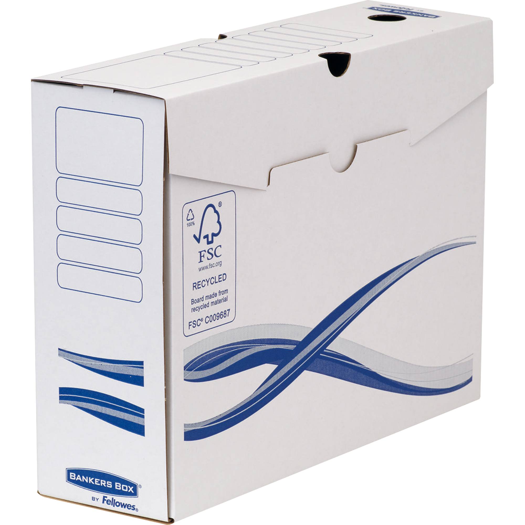 Archivschachtel Basic A4+ 100mm ws/bl 25 St./Pack-0