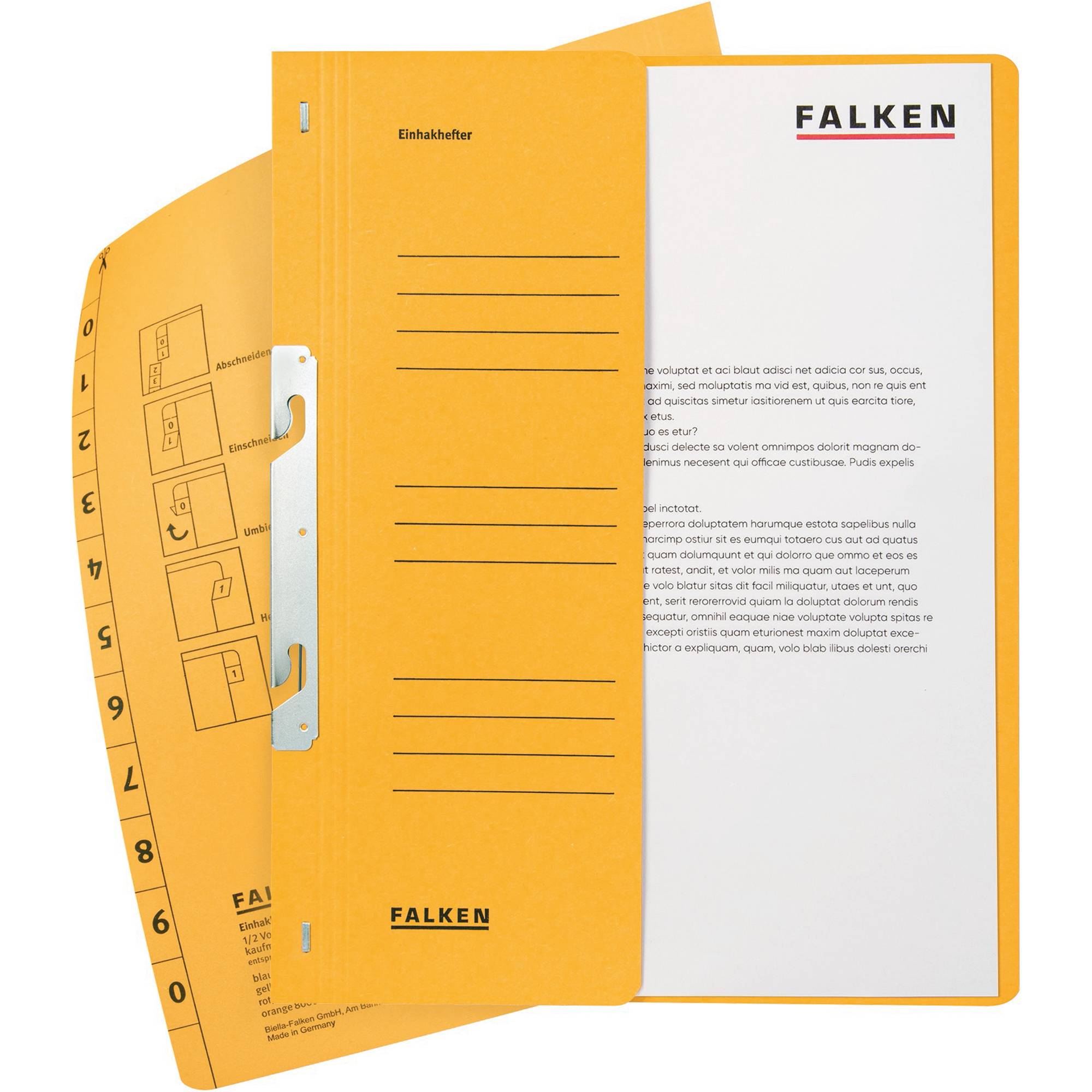 Einhakhefter DIN A4 halber Deckel kaufm. Heftung ge-1