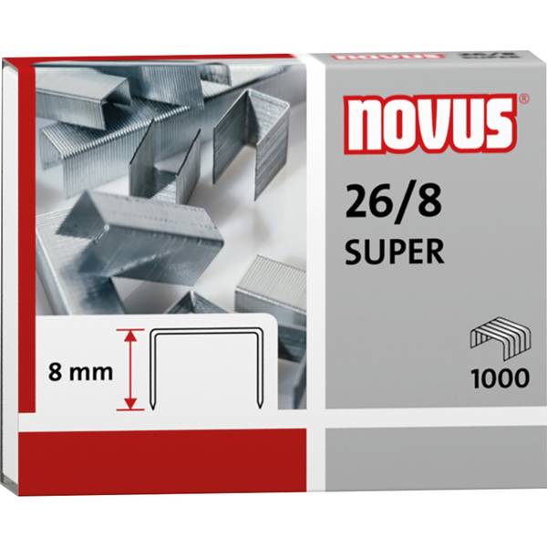 Heftklammer 26/8 verzinkt 1.000 St./Pack.