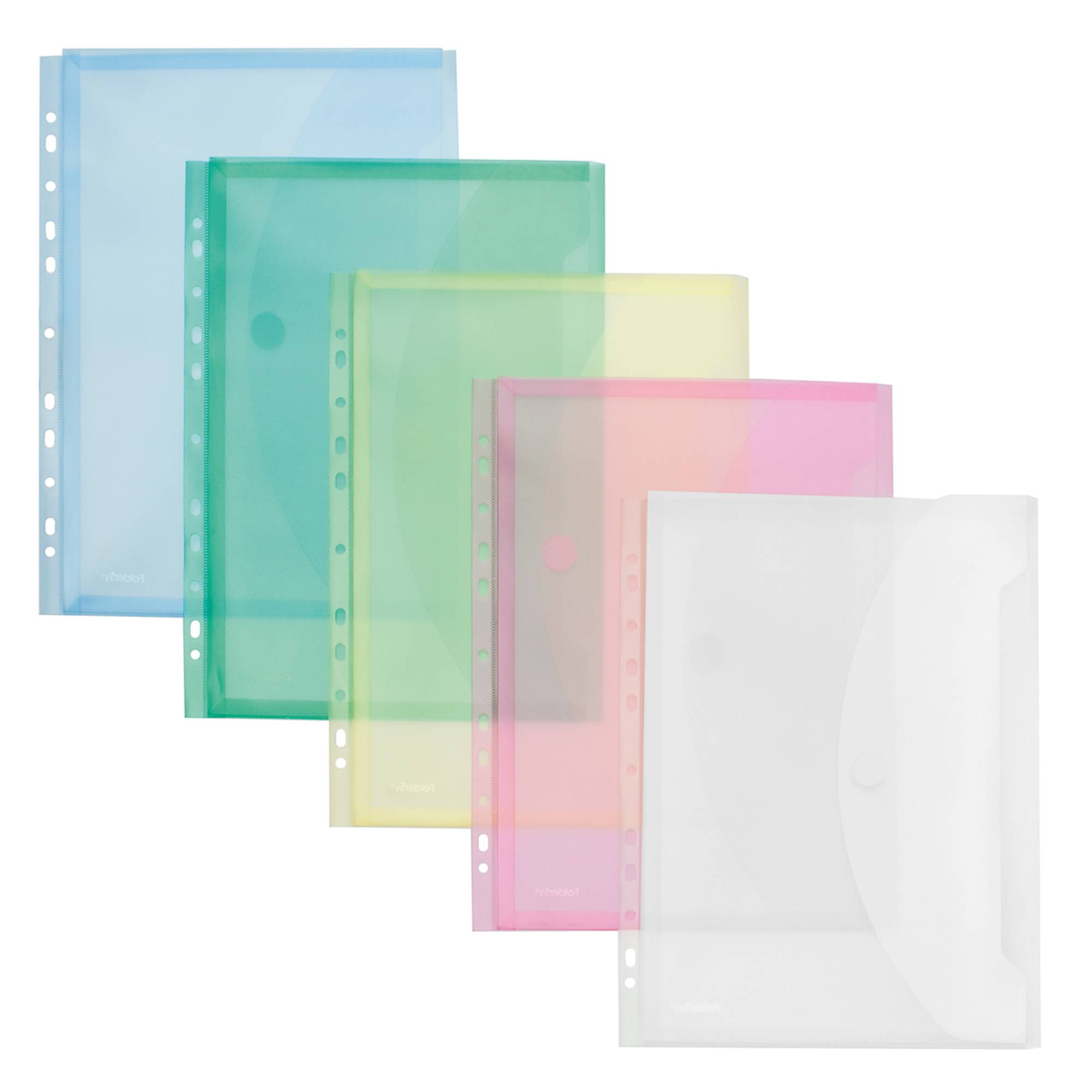 Sichttasche DIN A4 farbig sortiert 10 St./Pack.-0