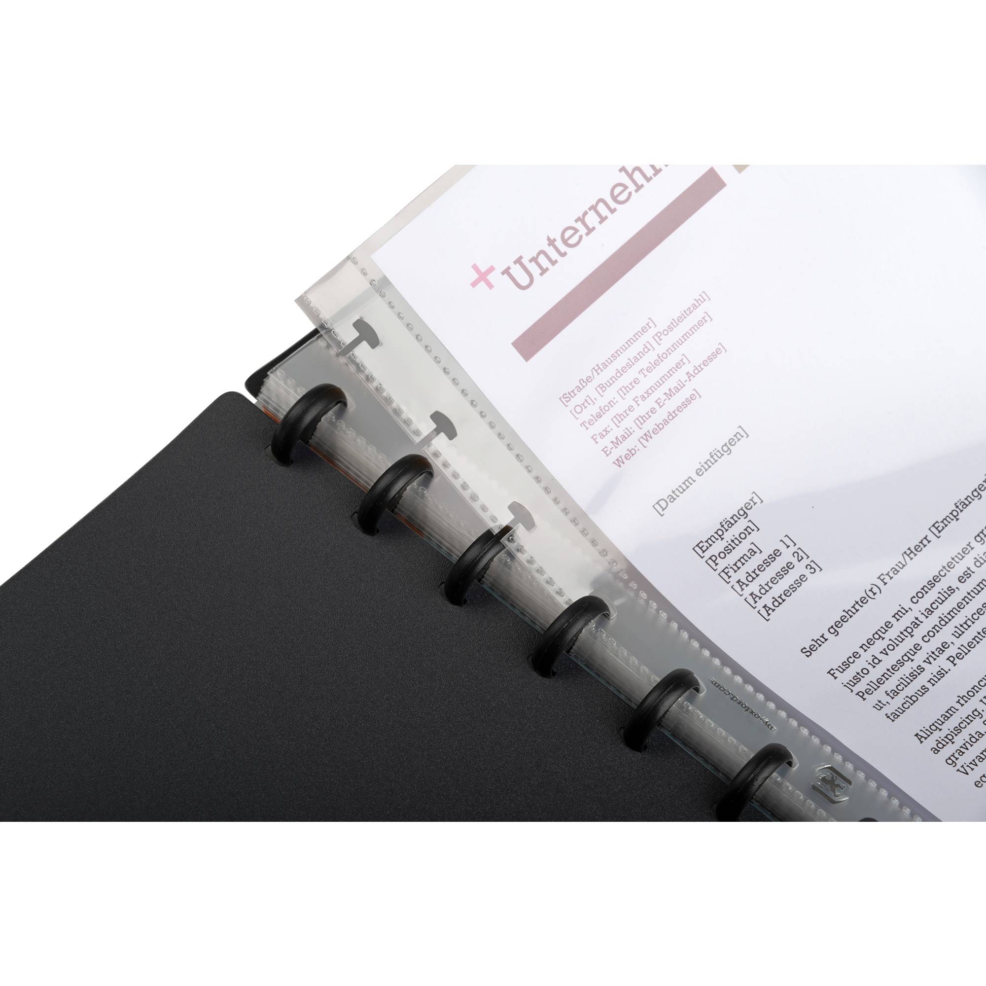 Sichtbuch manageMe DIN A4 PP bordeaux +25Hüllen-2