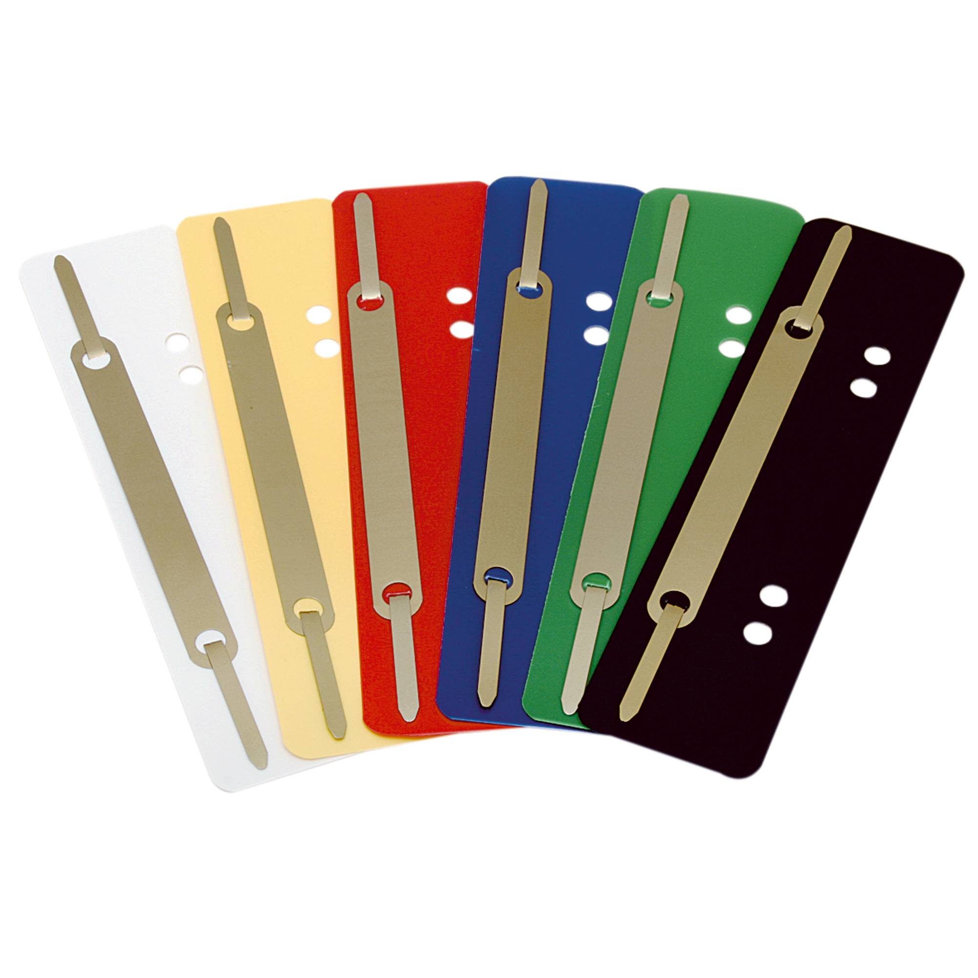 Heftstreifen PP Metalldeckl. sortiert 250 St./Pack.-1