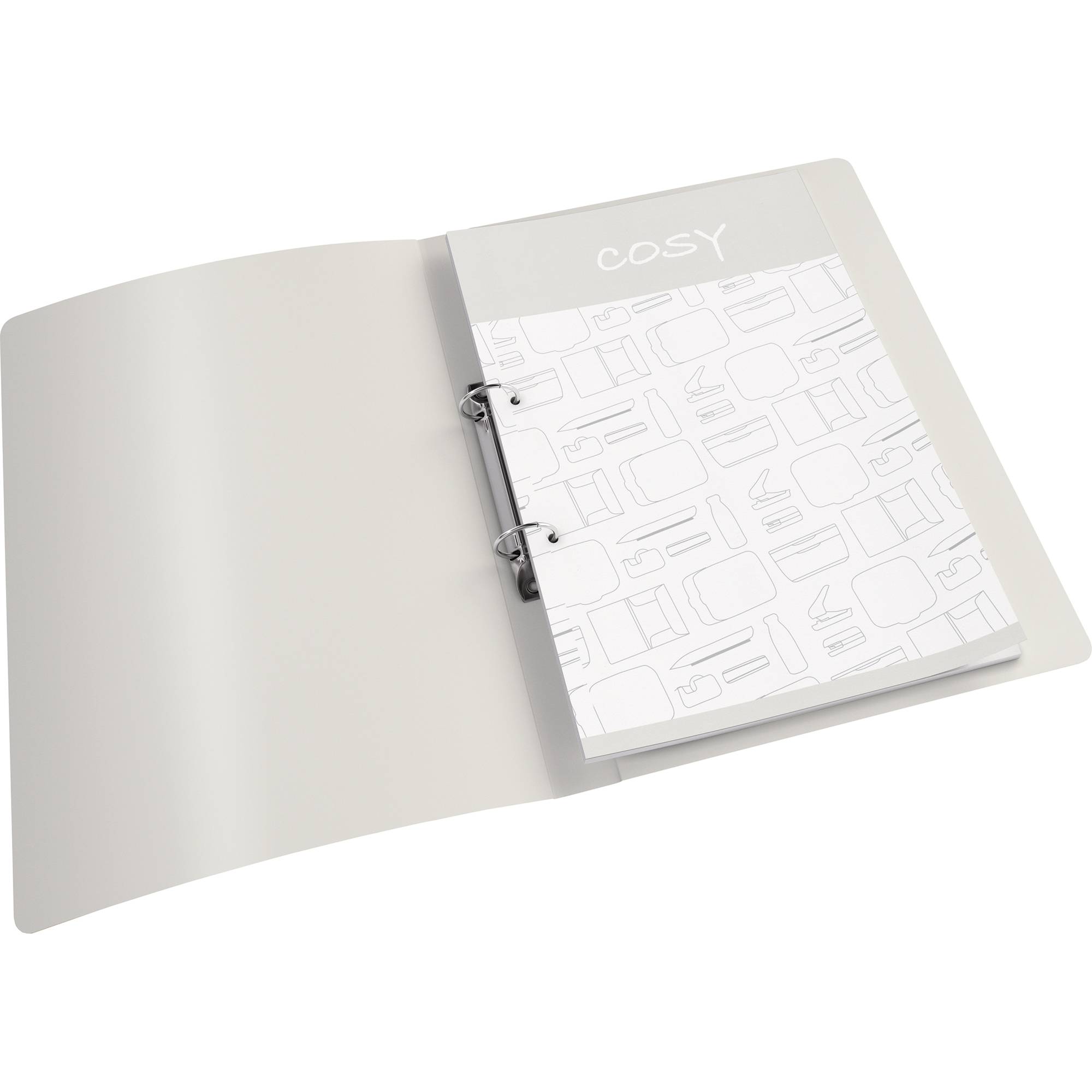 Ringbuch Cosy A4 30mm 2Ringe PP blau-1