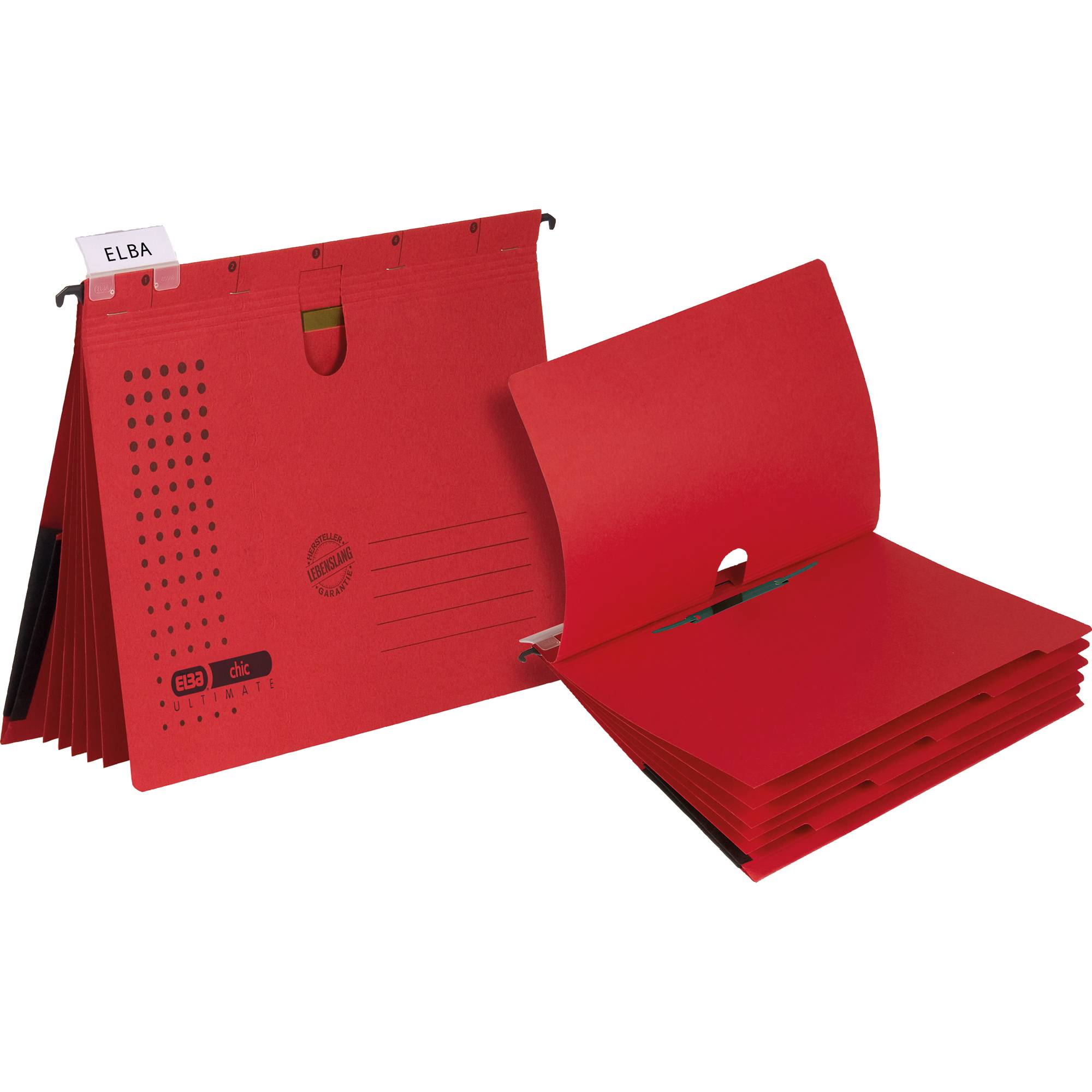 Hängehefter chic ULTIMATE DIN A4 rot 5 St./Pack.-0