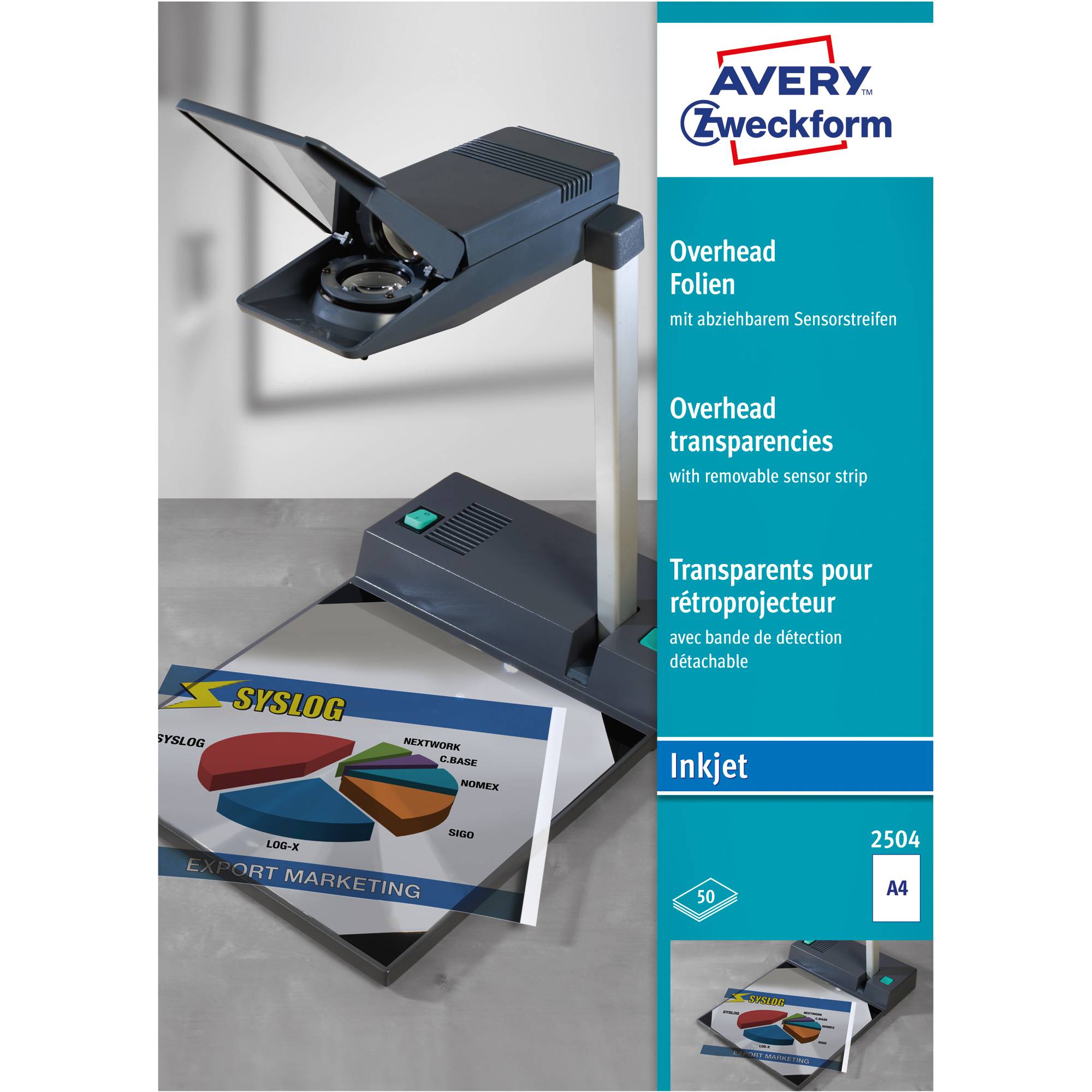 Inkjetfolie Sensor kurz glasklar 50 St./Pack.-0