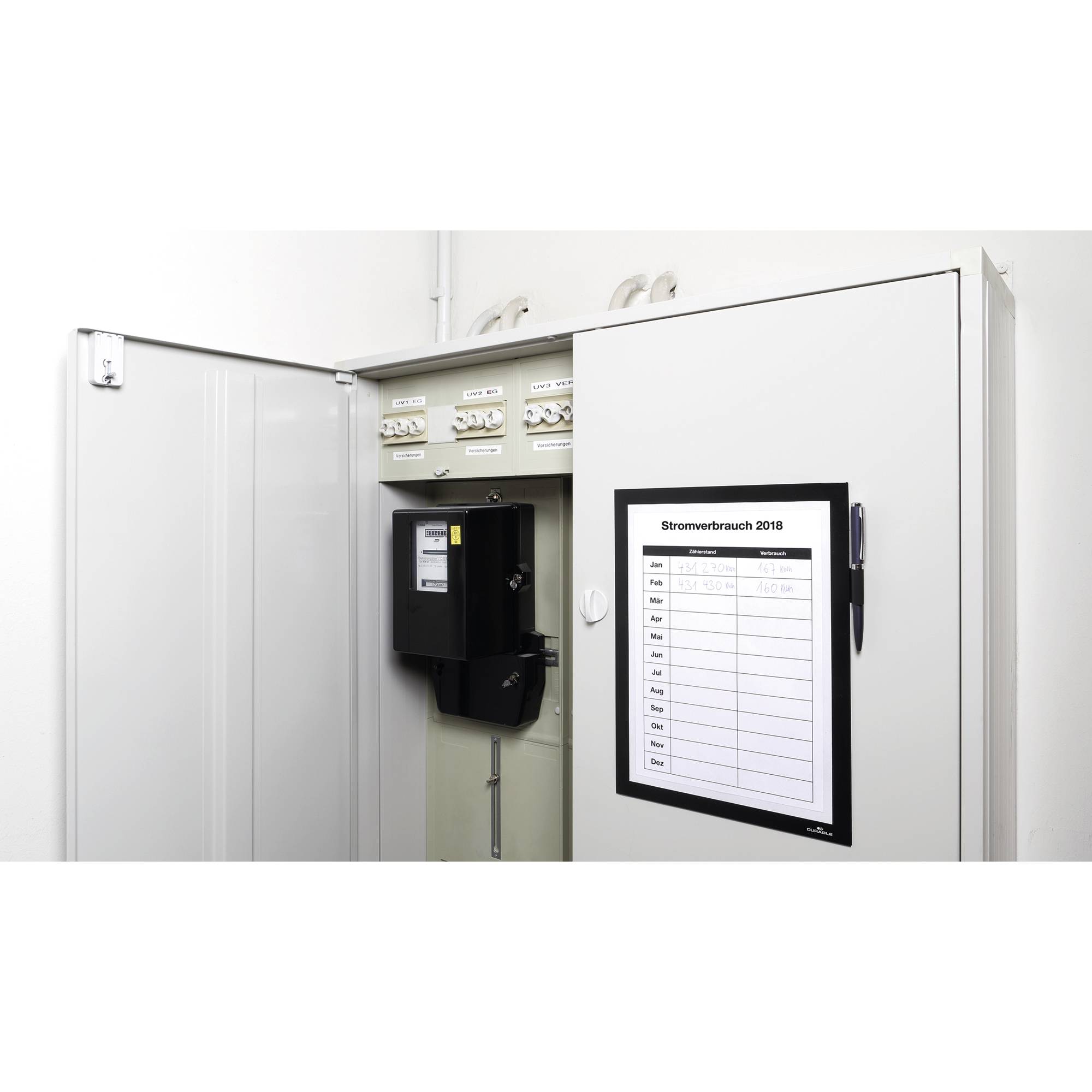 Informationsrahmen DIN A4 magnetisch schwarz-1