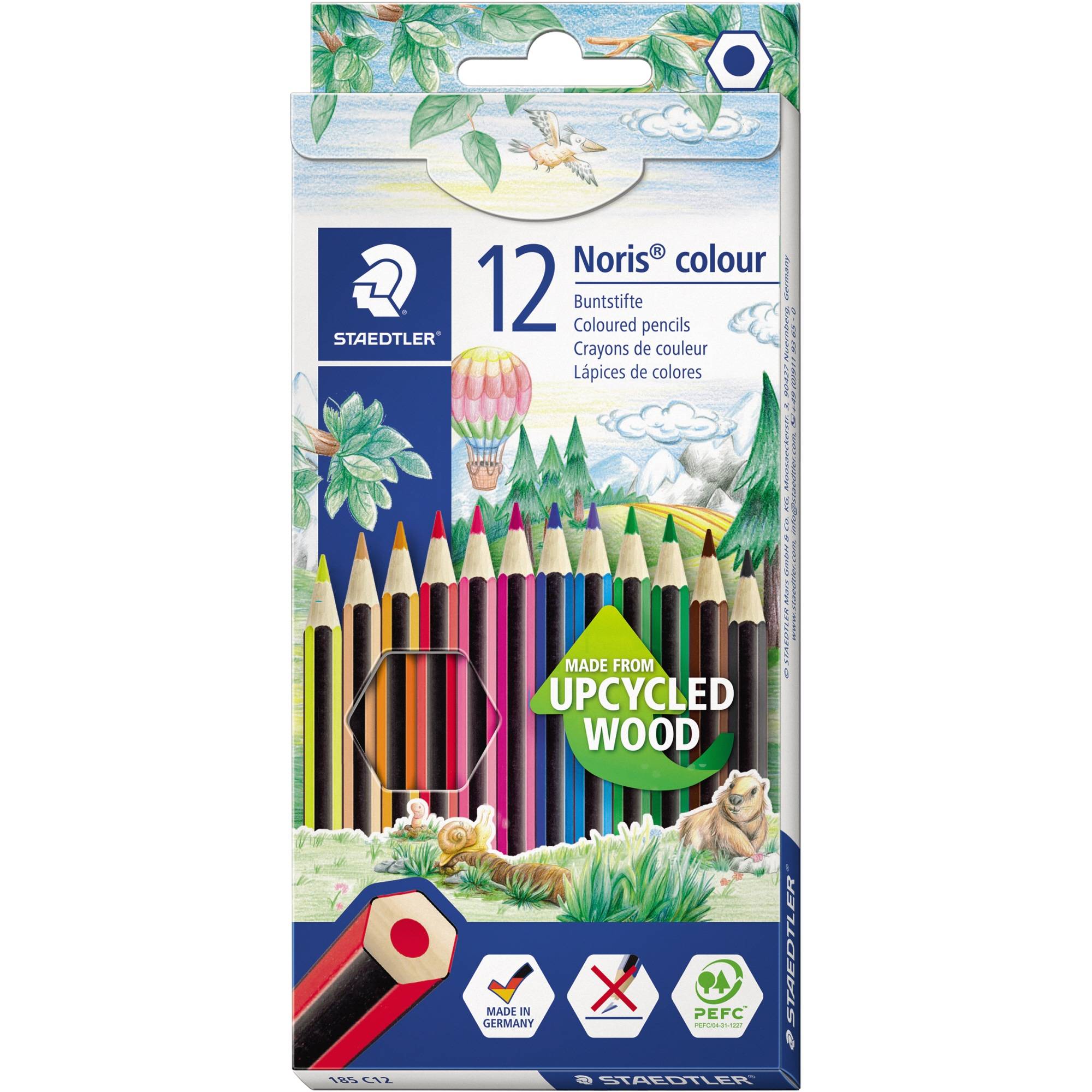 Farbstift Noris colour f. sortiert 12 St./Pack-0