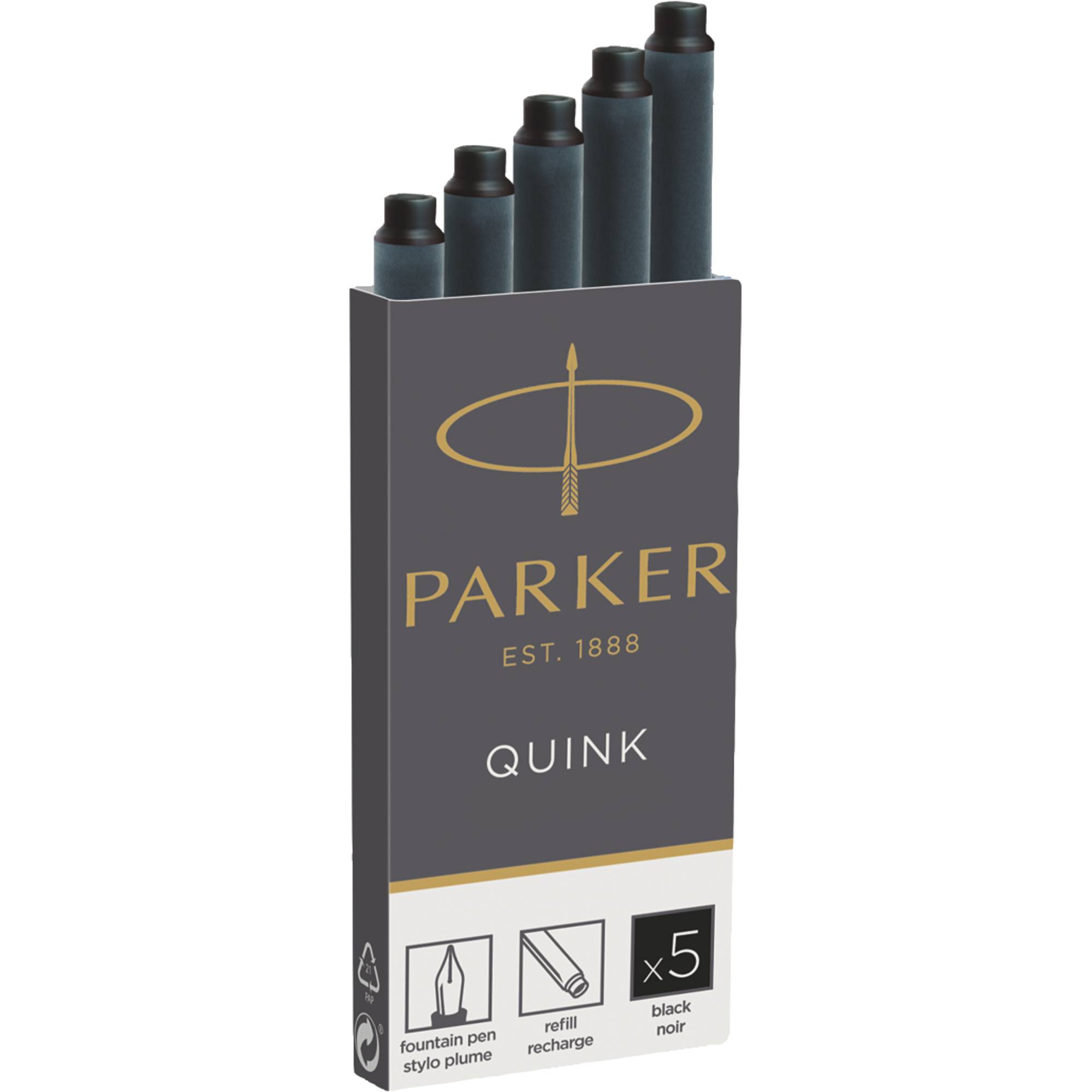 Tintenpatrone Quink VE=5 Stück schwarz-0