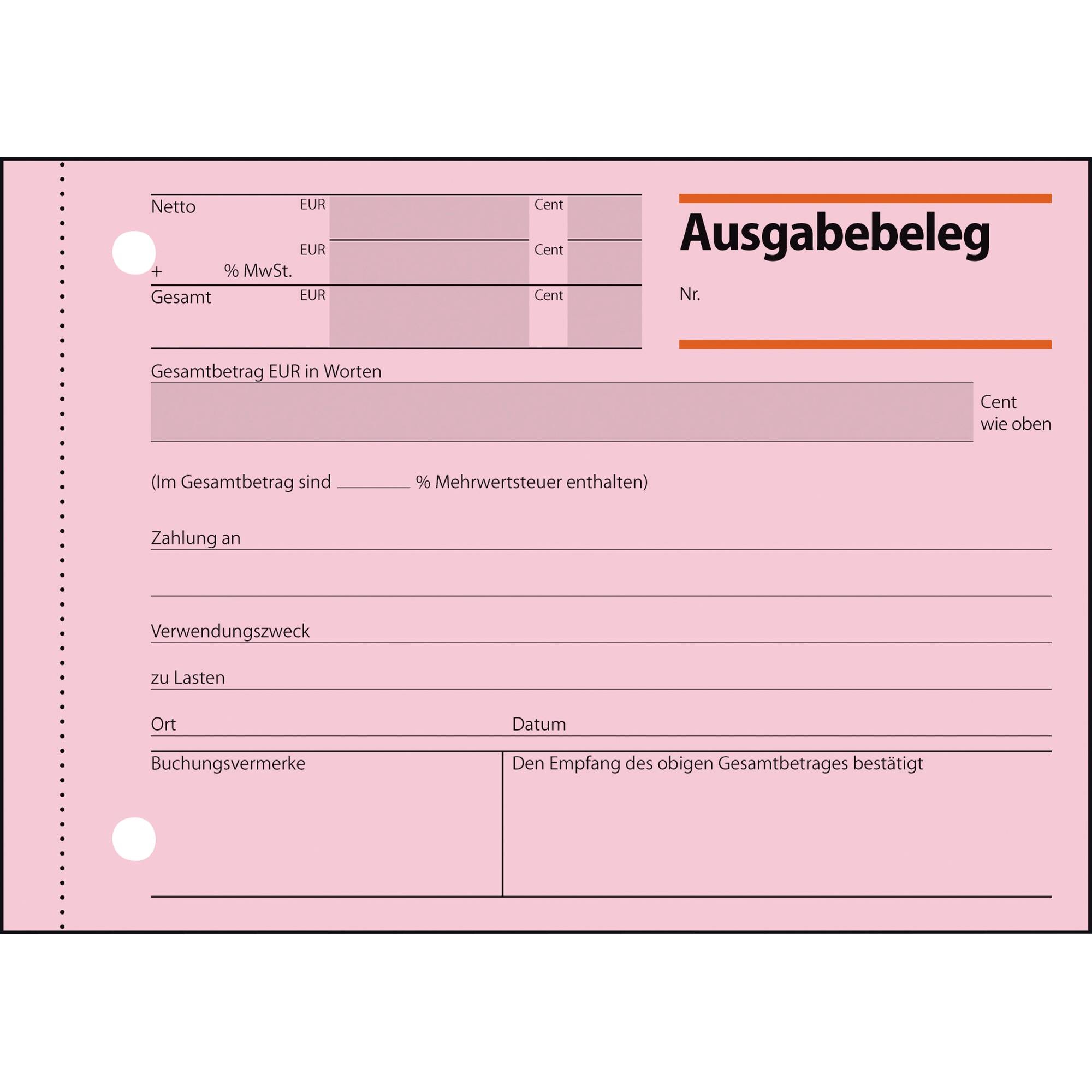 Ausgabebeleg DIN A6 quer 50Blatt-2