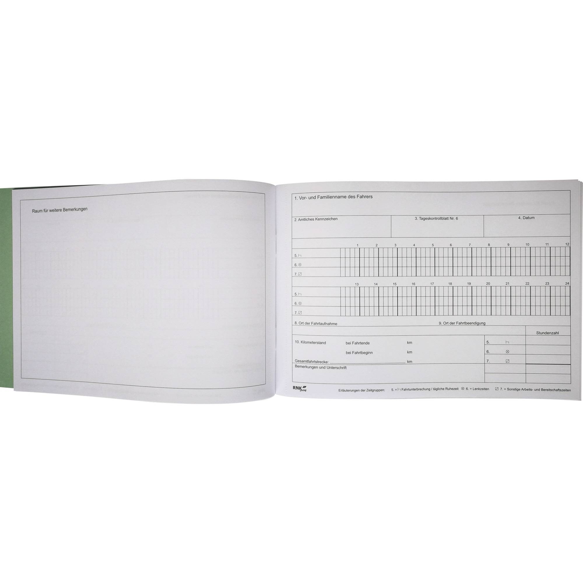 Fahrtenbuch A5 quer 32Bl-1