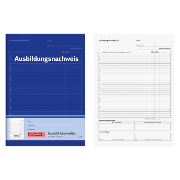 Ausbildungsnachweis DIN A4