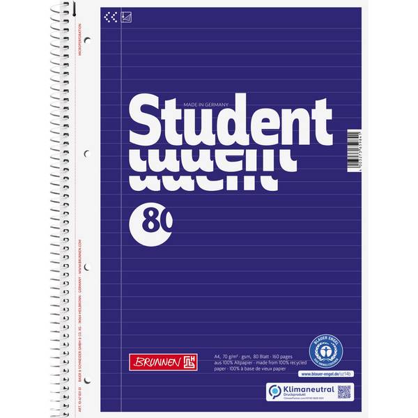 Collegeblock A4 liniert 80Bl RCP bl - Artikel: 111114901