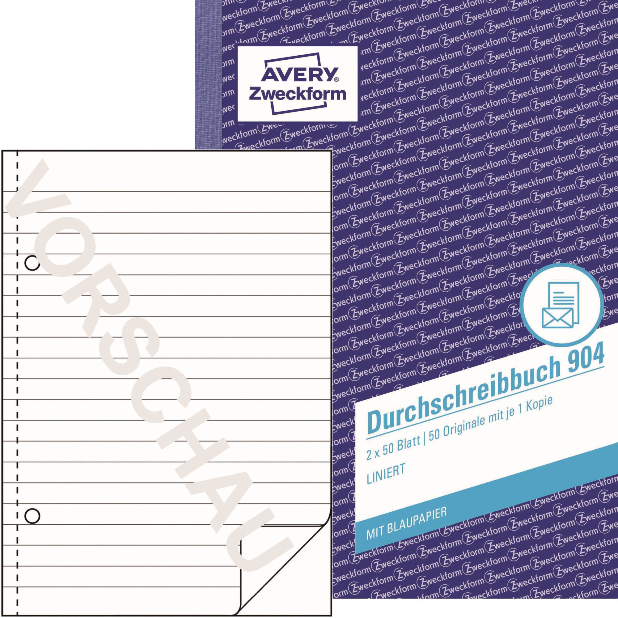 Durchschreibebuch DIN A5 liniert 2x50Blatt - Artikel: 114026800-0