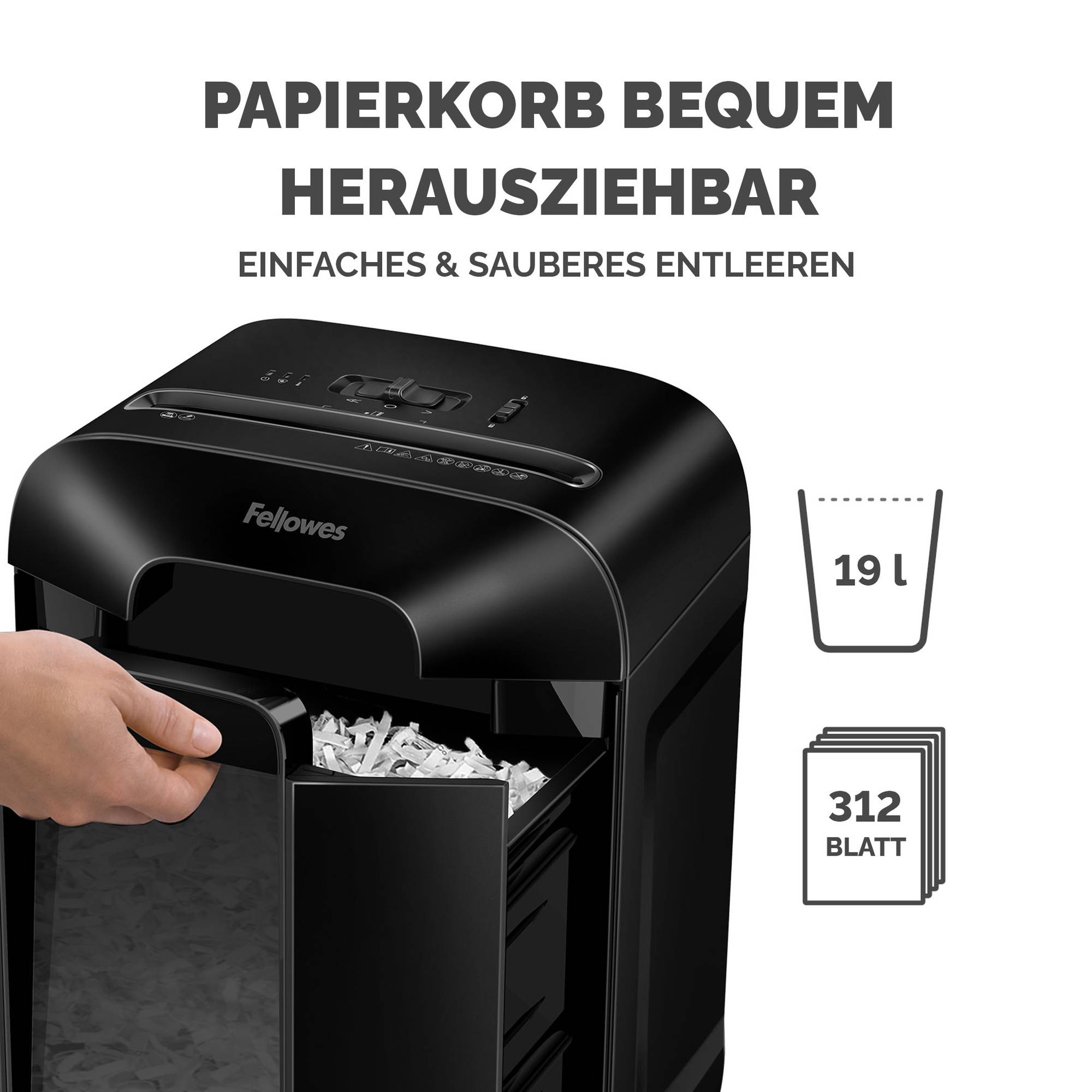 Aktenvernichter Powershred LX85 schwarz-2