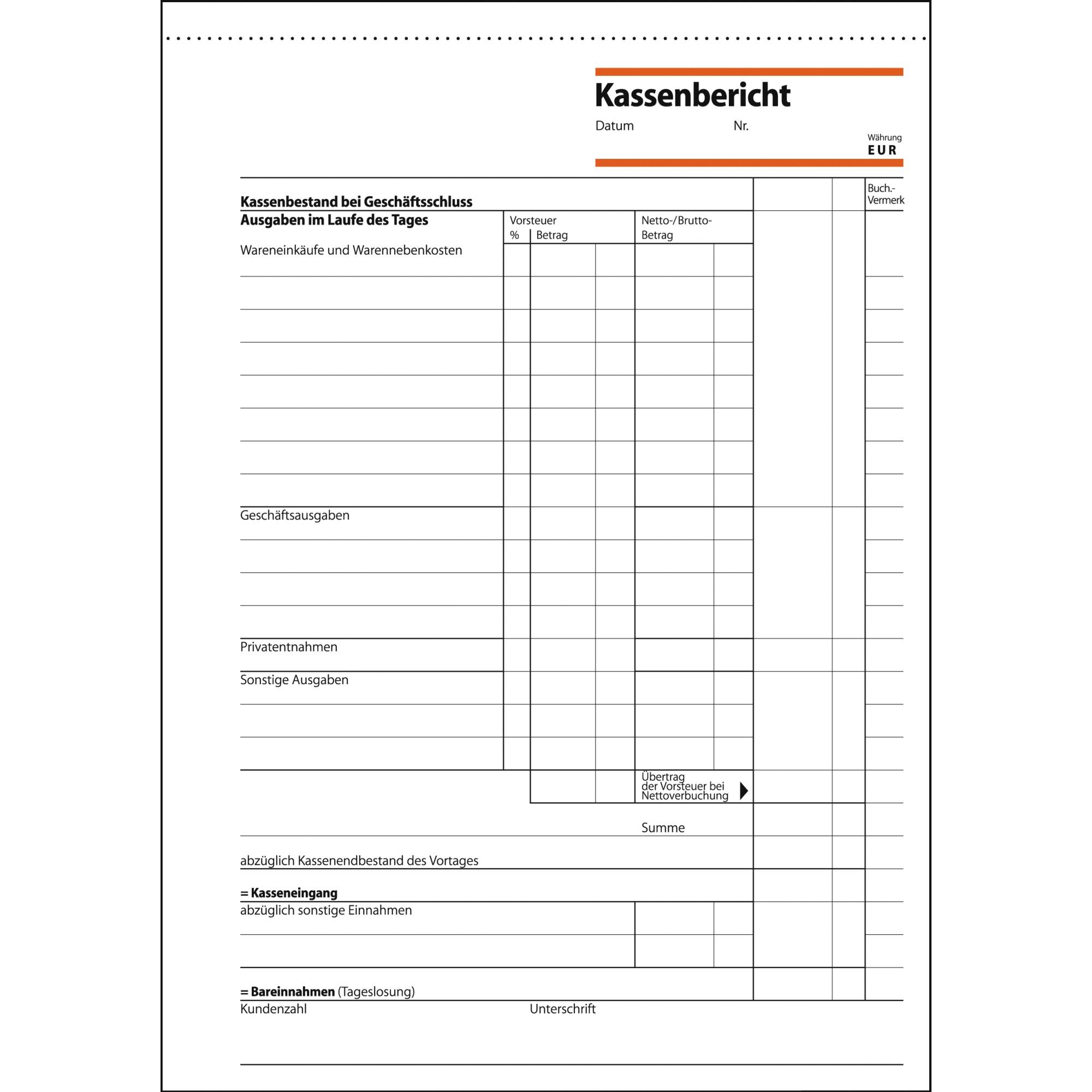 SIGEL Kassenbericht KA515 DIN A5 50Blatt-4
