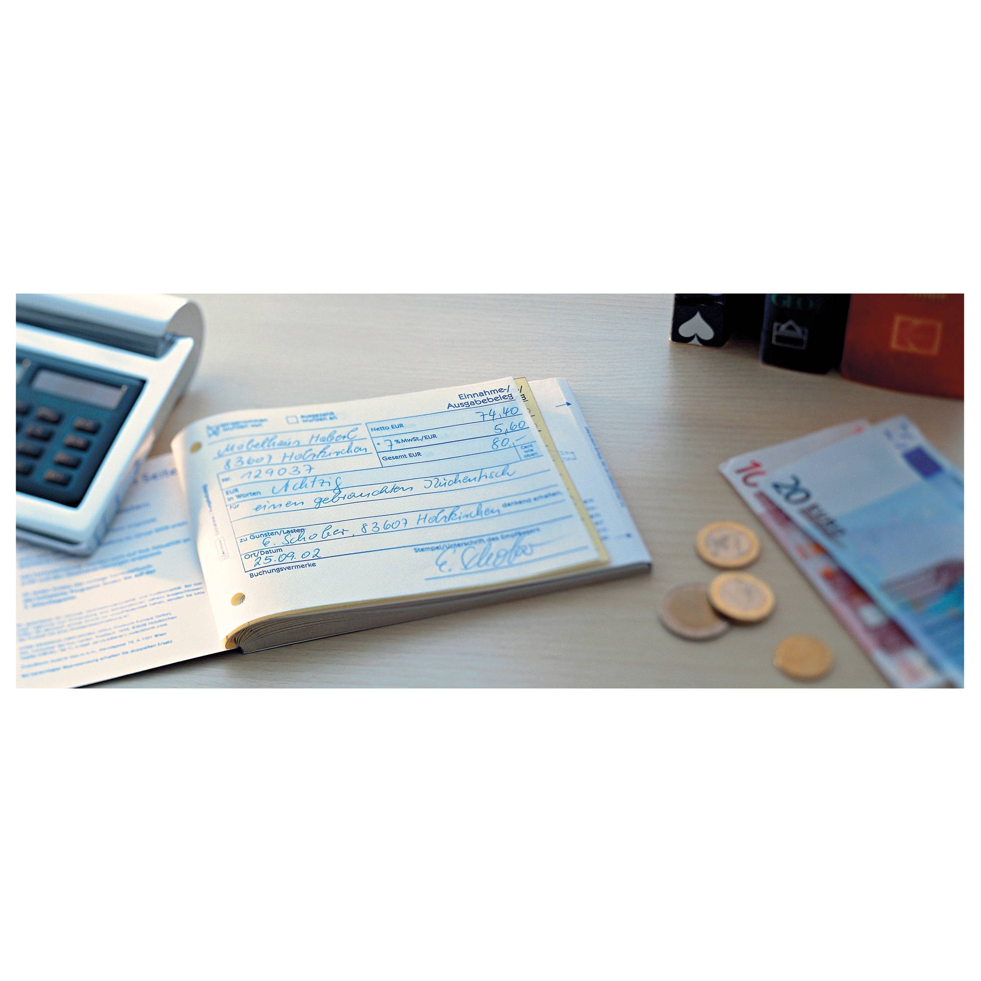 Ausgabebeleg DIN A6 quer 50Blatt weiß-2