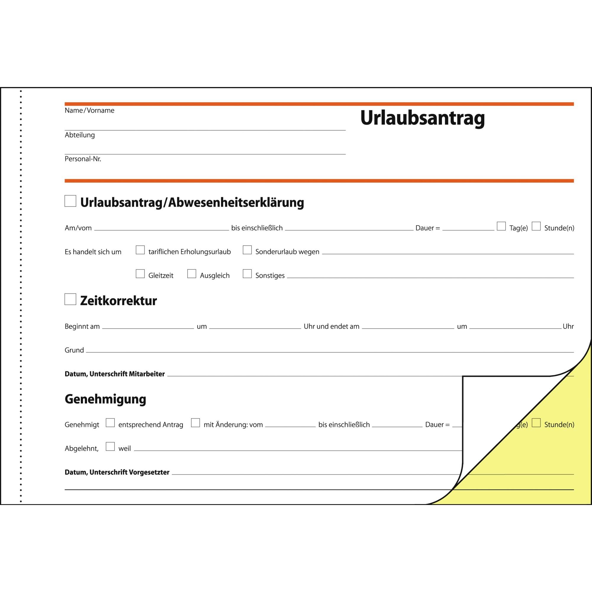 Sigel - Formular für Urlaubsantrag - 40 Blatt-3