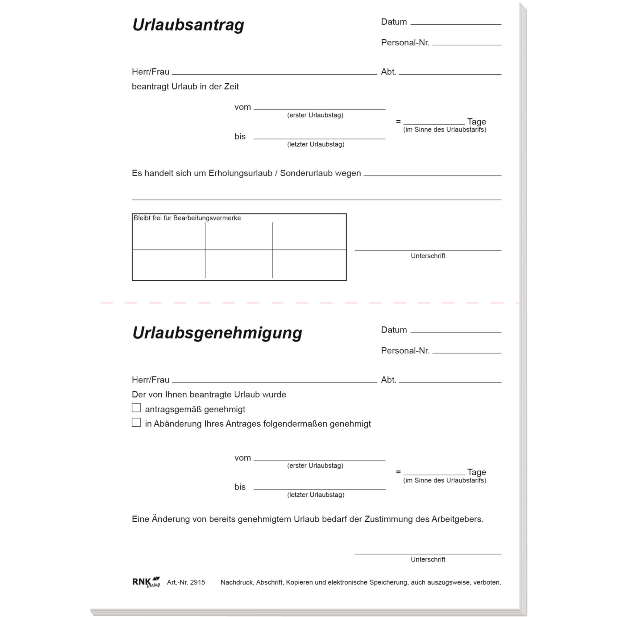 Urlaubsantrag A5 50Bl-1