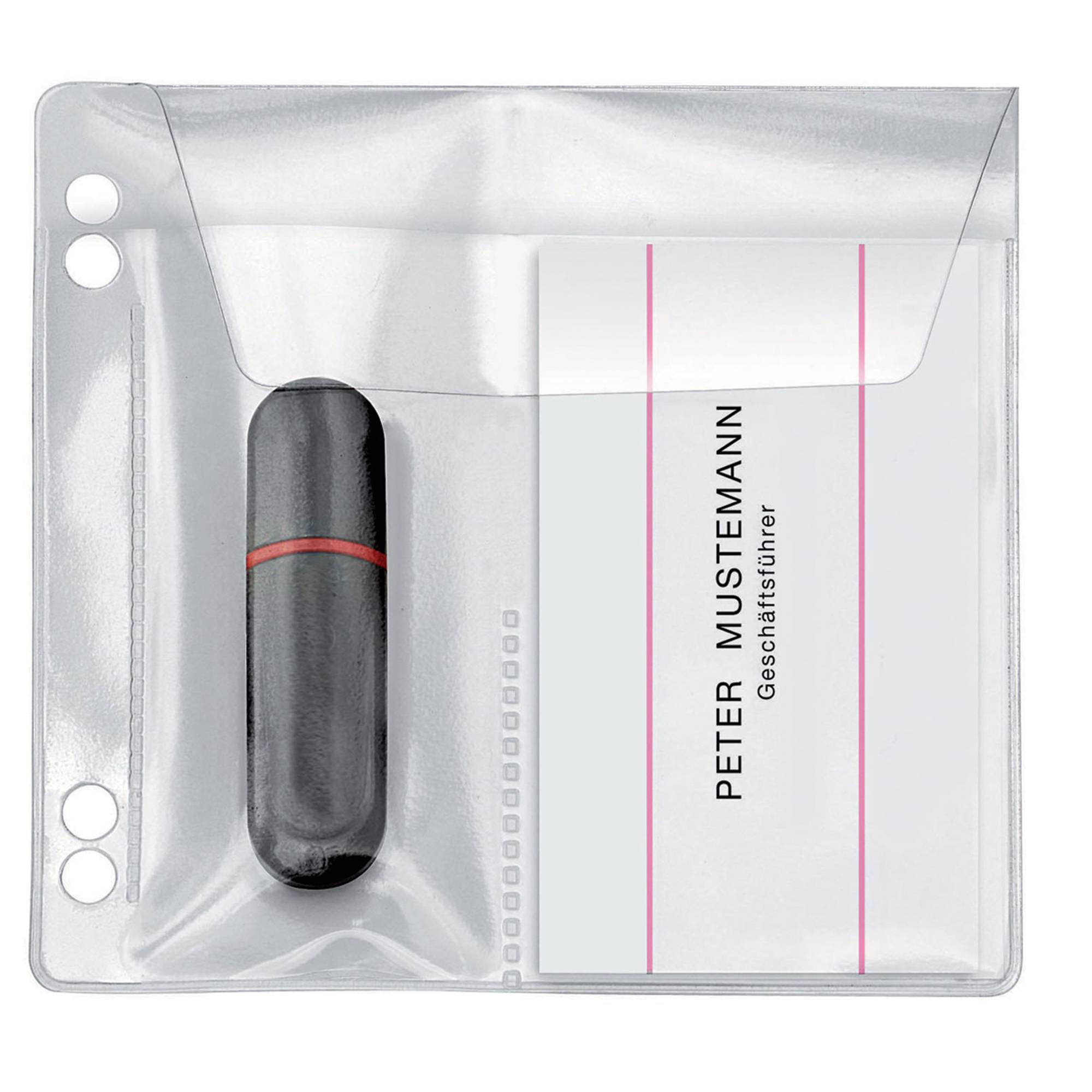 USB Stick-Hülle 10x10cm PVC gk 5 St./Pack.-0