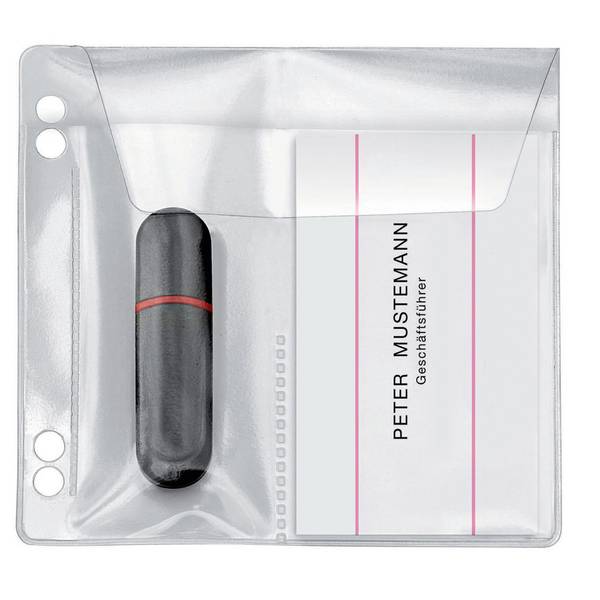 USB Stick-Hülle 10x10cm PVC gk 5 St./Pack.