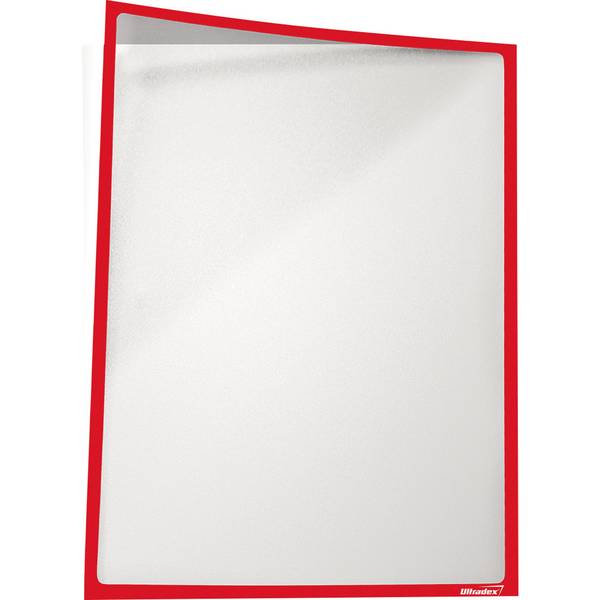 Infotasche DIN A4 magnetisch rot 5 St./Pack