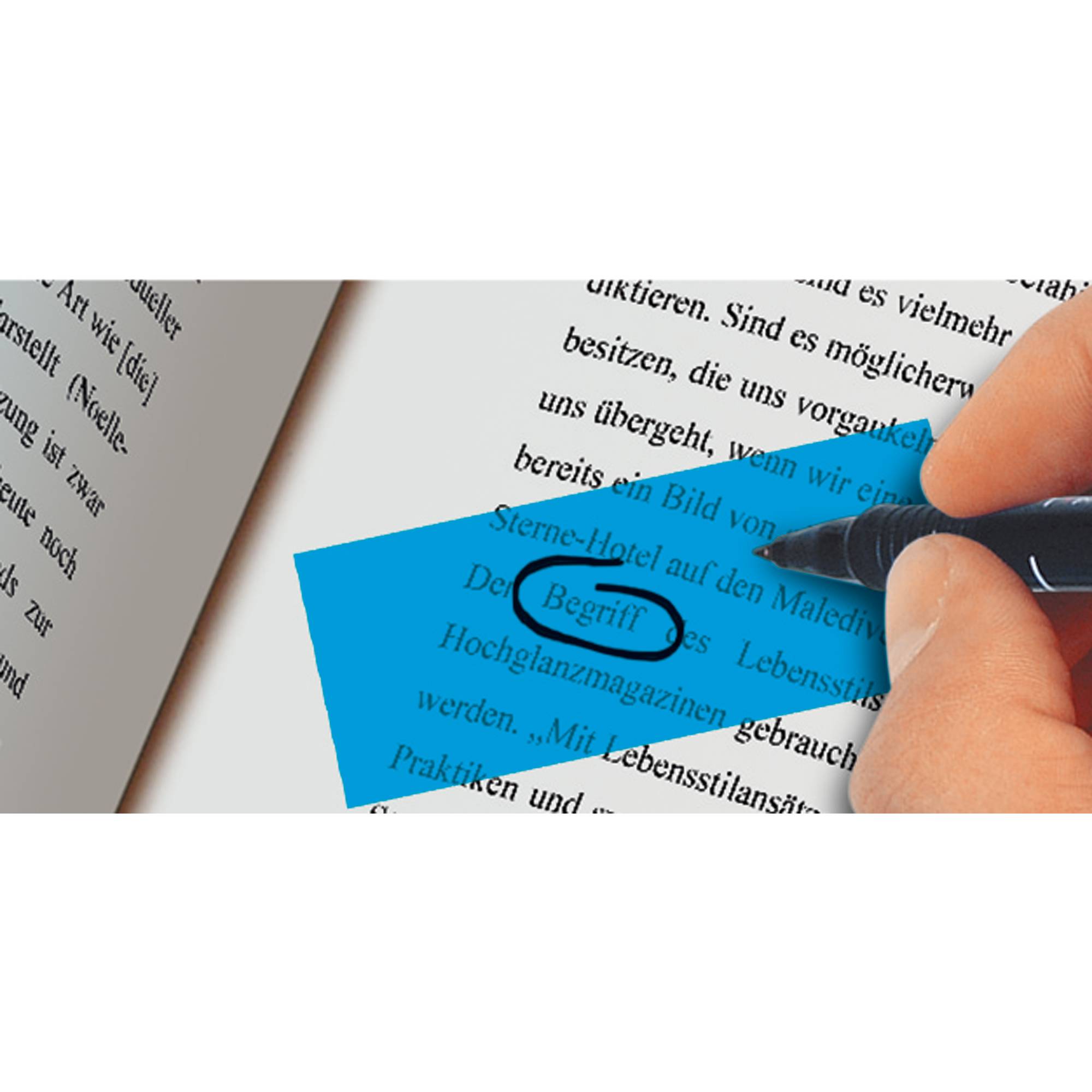 Haftmarker 50x80mm farbig sortiert 4 St./Pack.-3