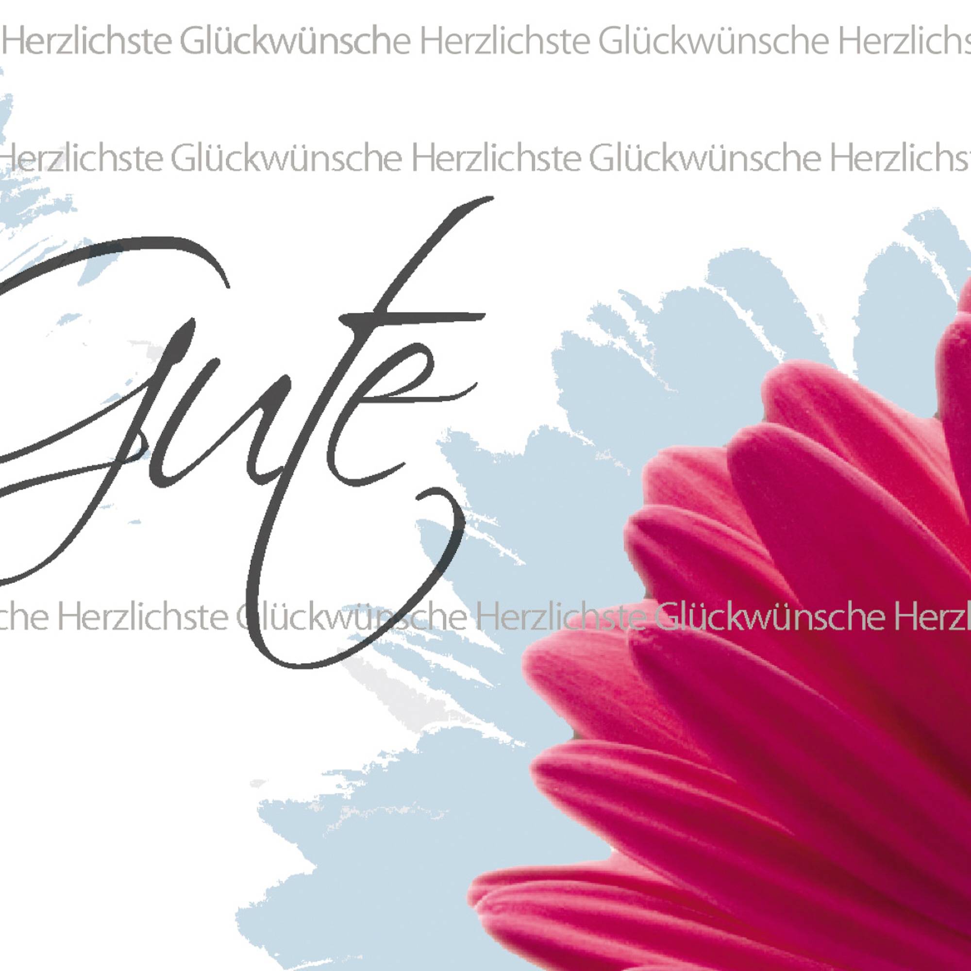 Faltkarte Glückwunsch 10 St./Pack. +Umschl.-1
