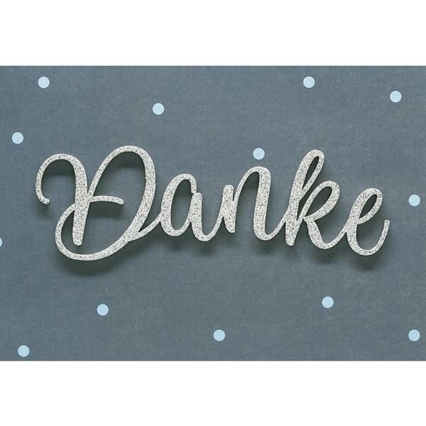 Karte Danke Lettering