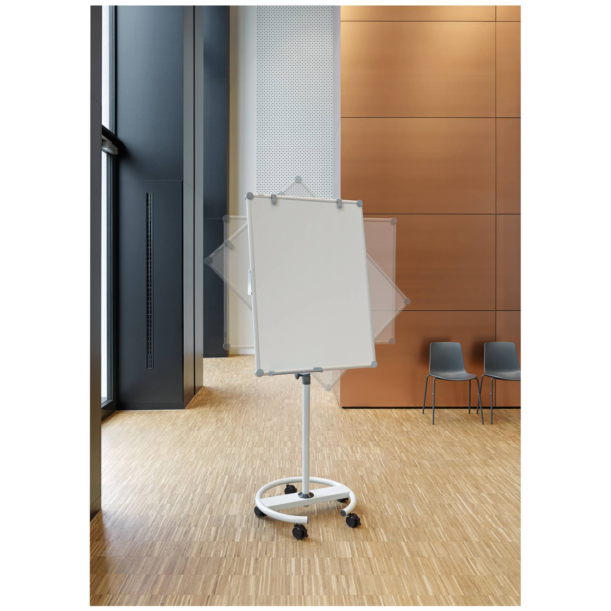 Flipchart MAULpro flip2use Rundfuß emailliert-1