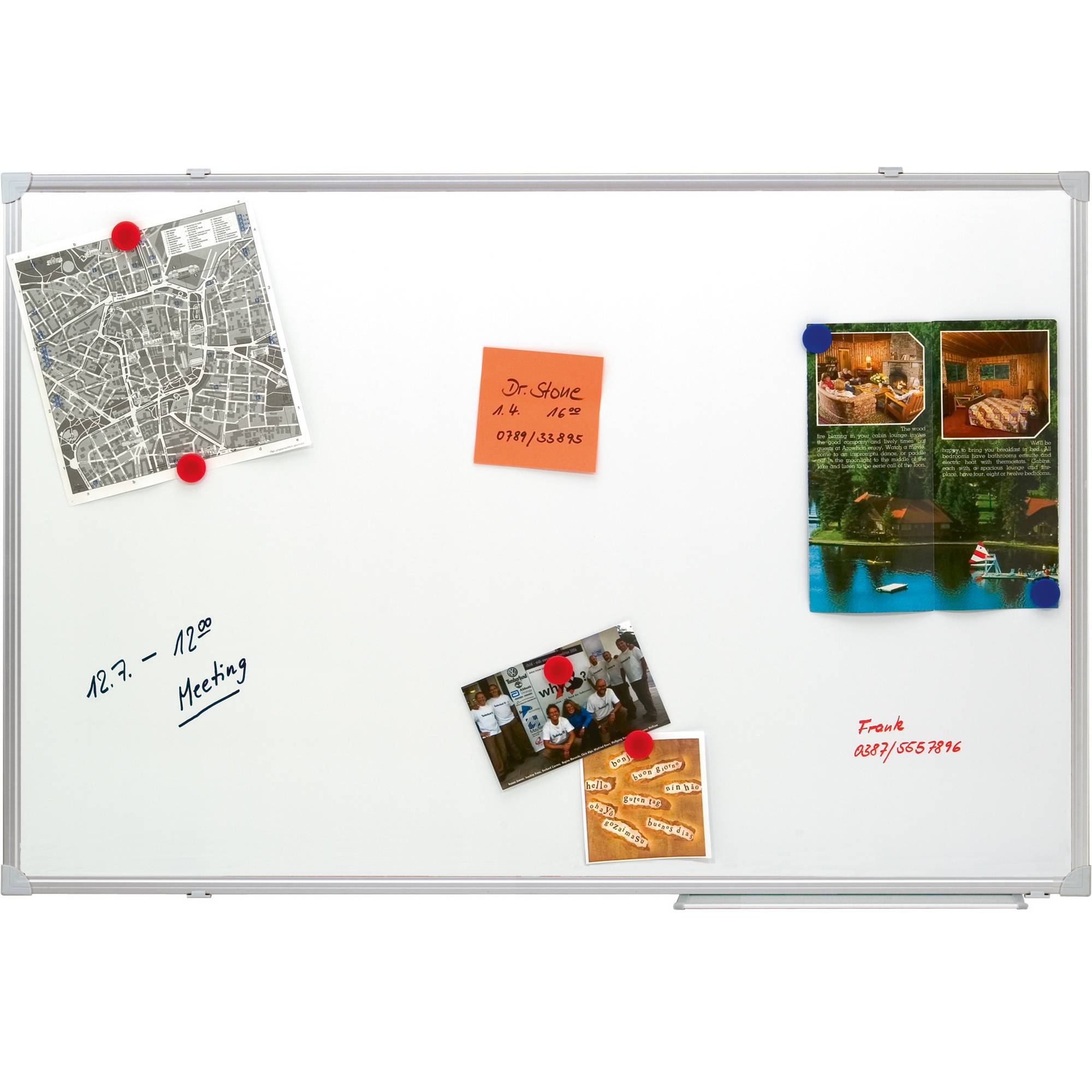 Whiteboard X-tra Line 100x75cm emailliert weiß-1
