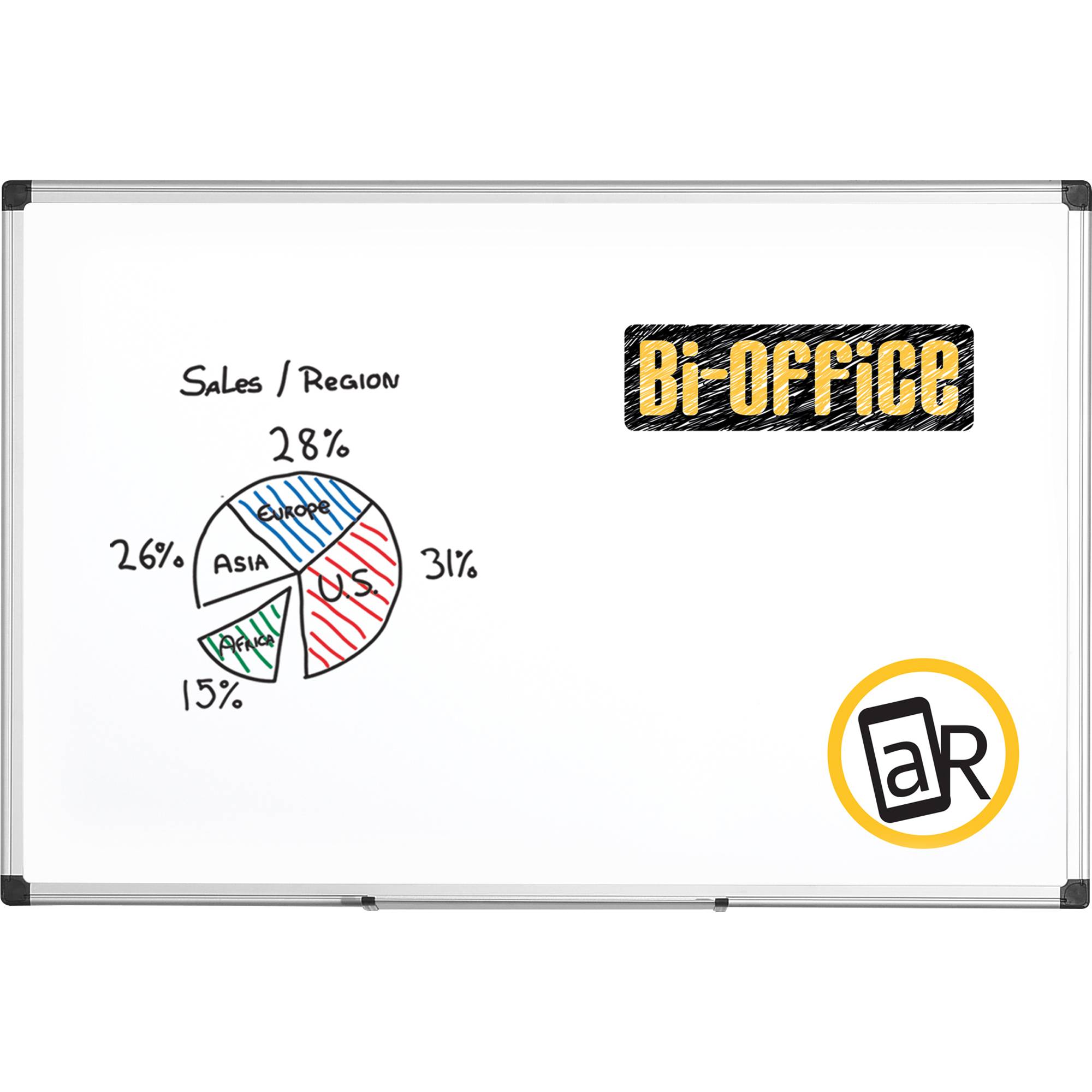 Whiteboard Maya magnetisch Alurahmen 180x120cm-1