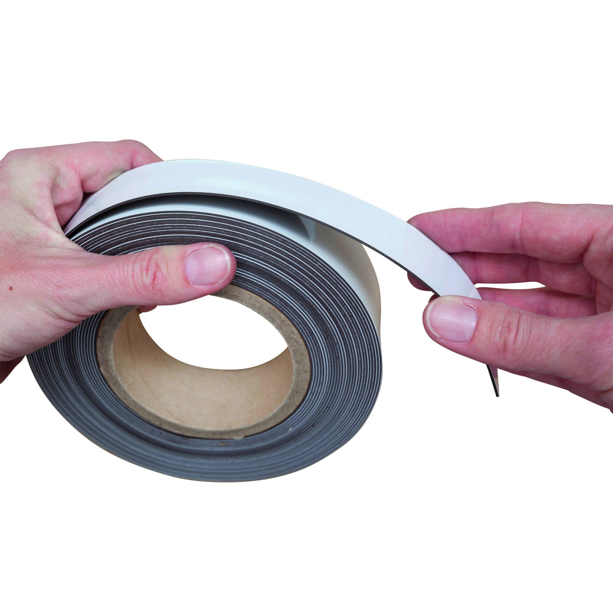 Magnetband 40mmx10m zuschneidbar weiß-1