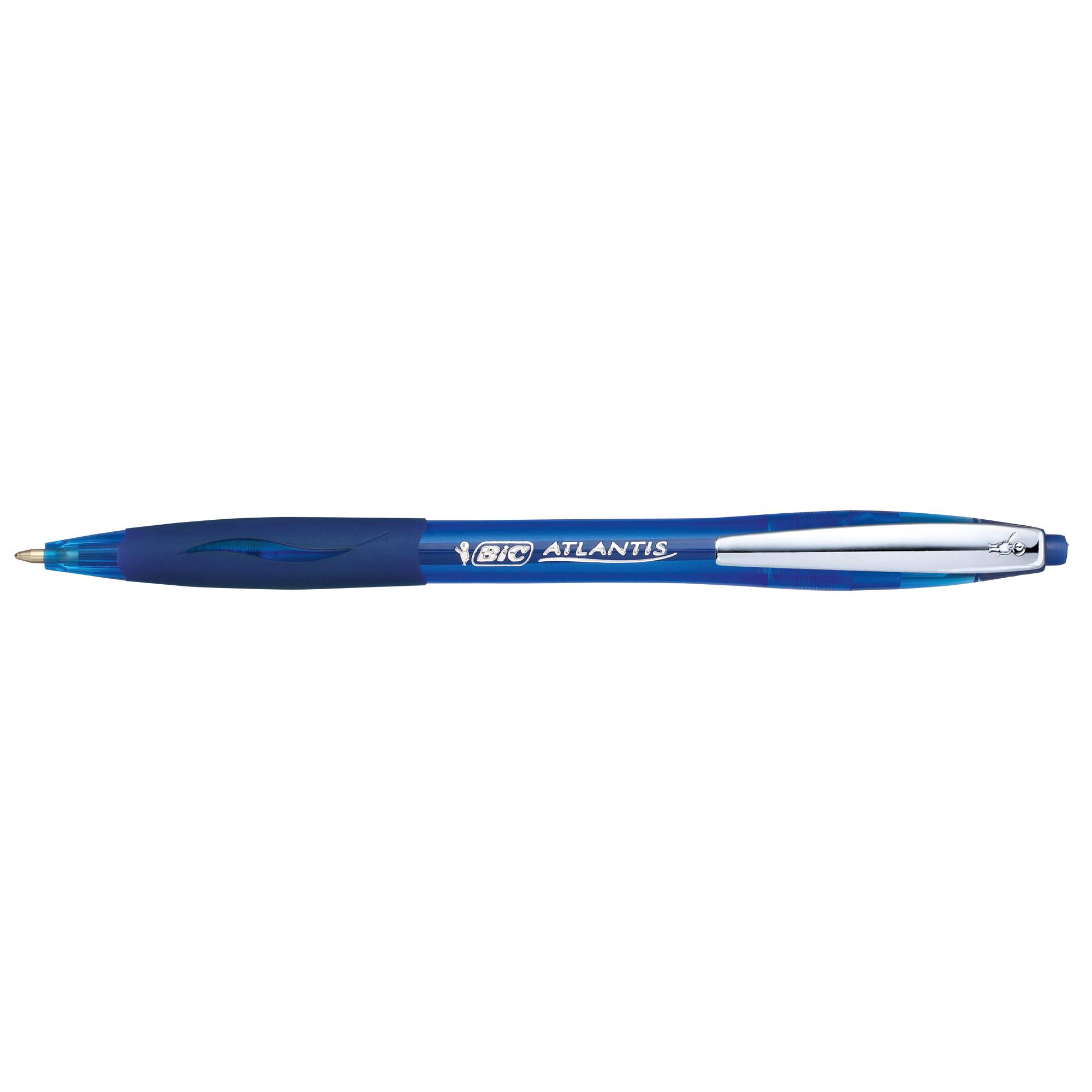 Kugelschreiber ATLANTIS Soft 0,4mm Druckmechanik blau-0