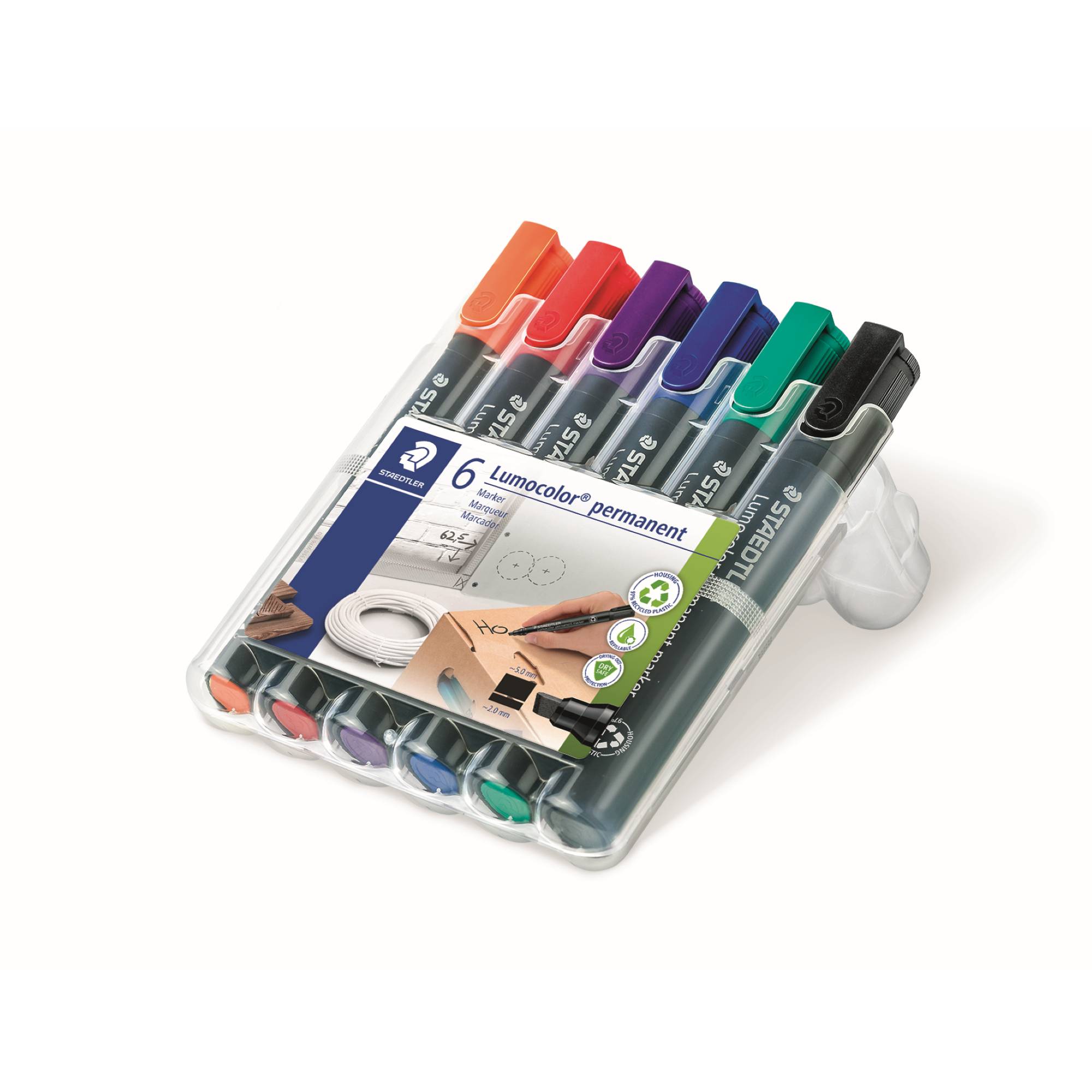 Permanentmaker Lumocolor 2-5mm sortiert 6 St./Pack. - Artikel: 304652299-0