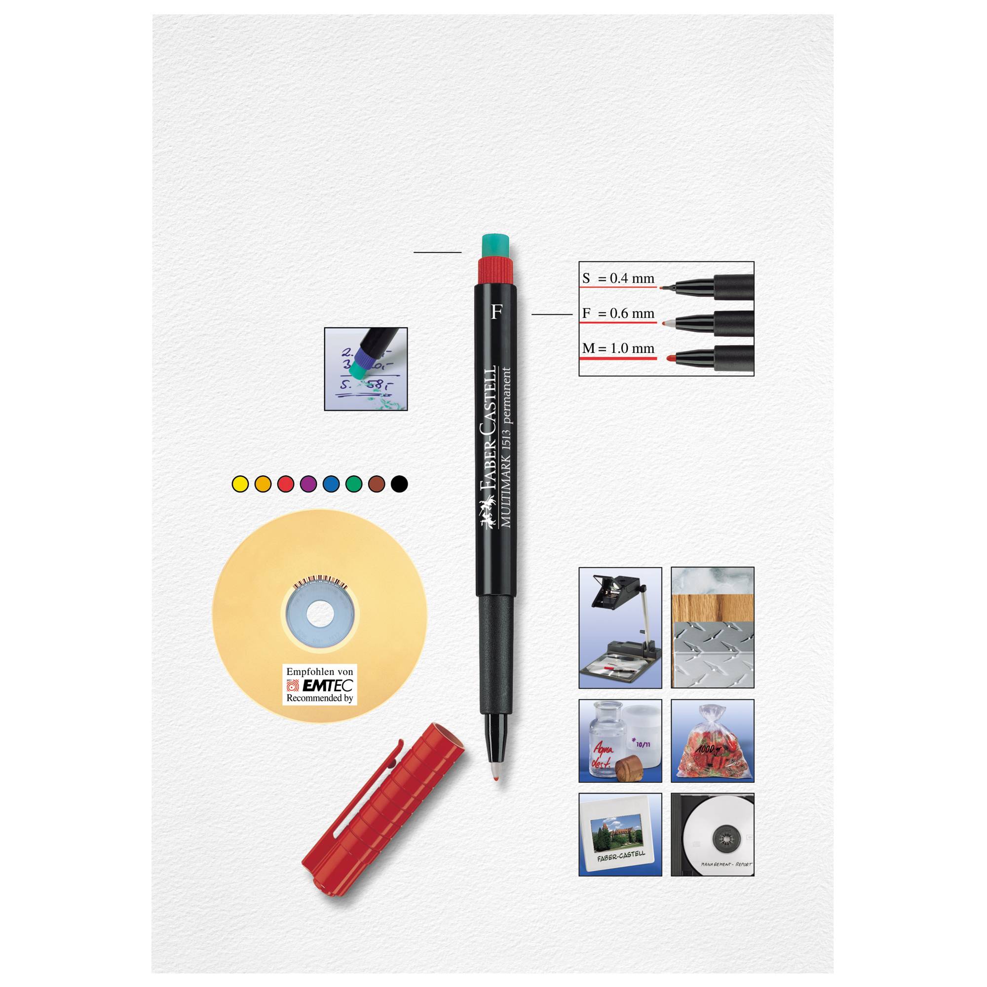 CD DVD-Marker MULTIMARK 0,4mm rot-1
