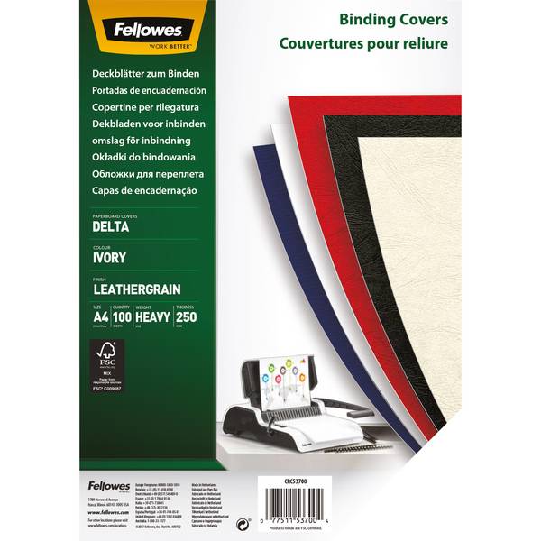 Deckblatt Delta DIN A4 elfenbein 100 St./Pack.