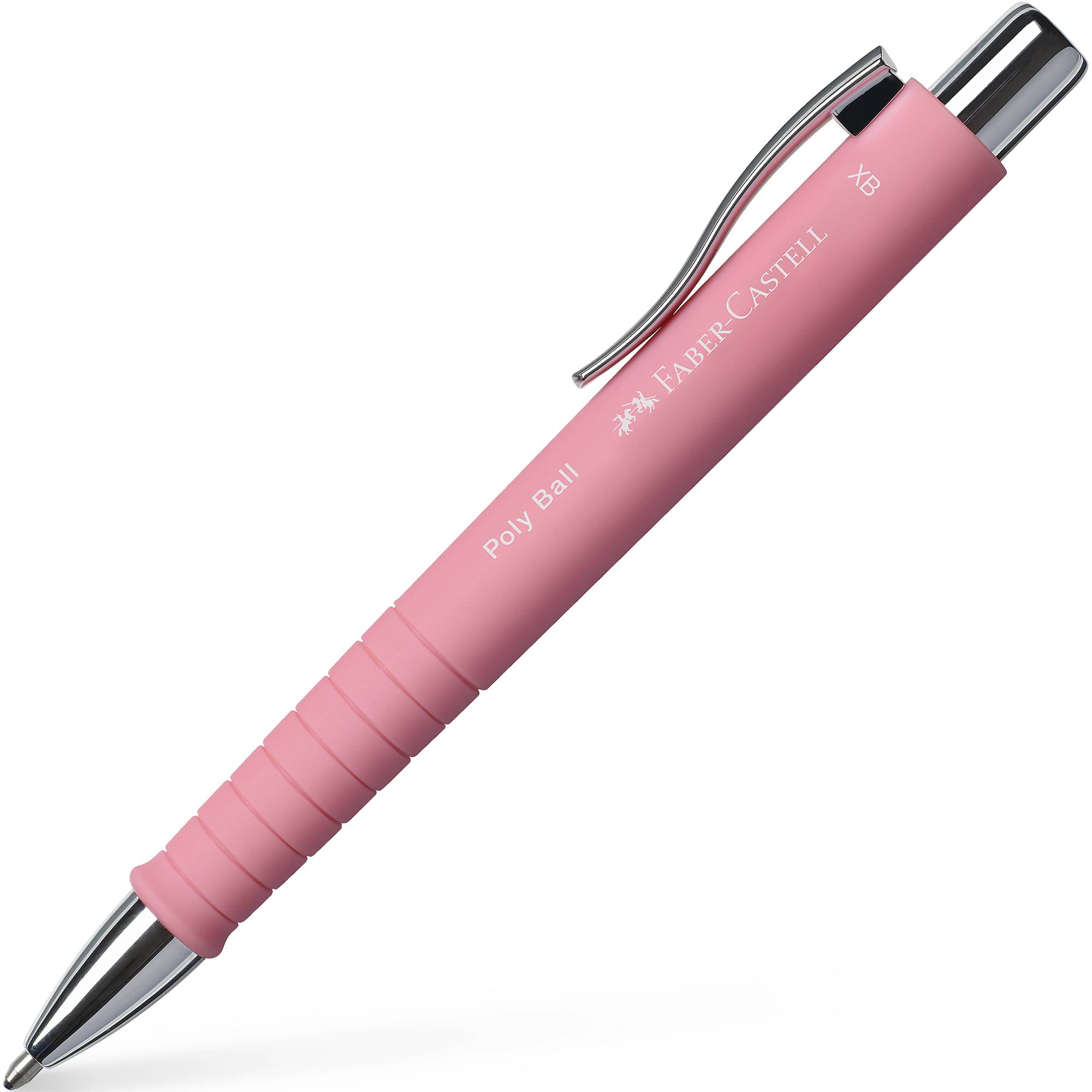 FABER-CASTELL Druckkugelschreiber POLY BALL XB, rosé-1