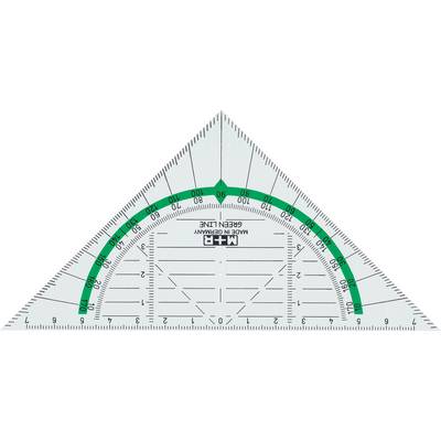Zeichendreieck Green Line 16cm-0