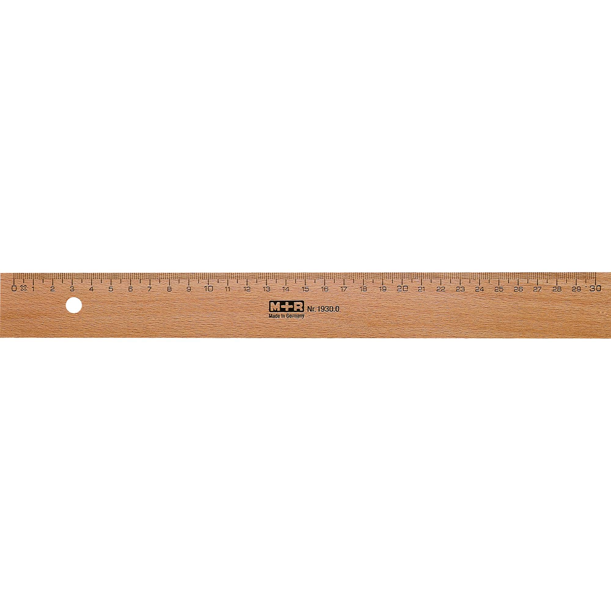 Lineal 30cm Holz Metalleinlage-0