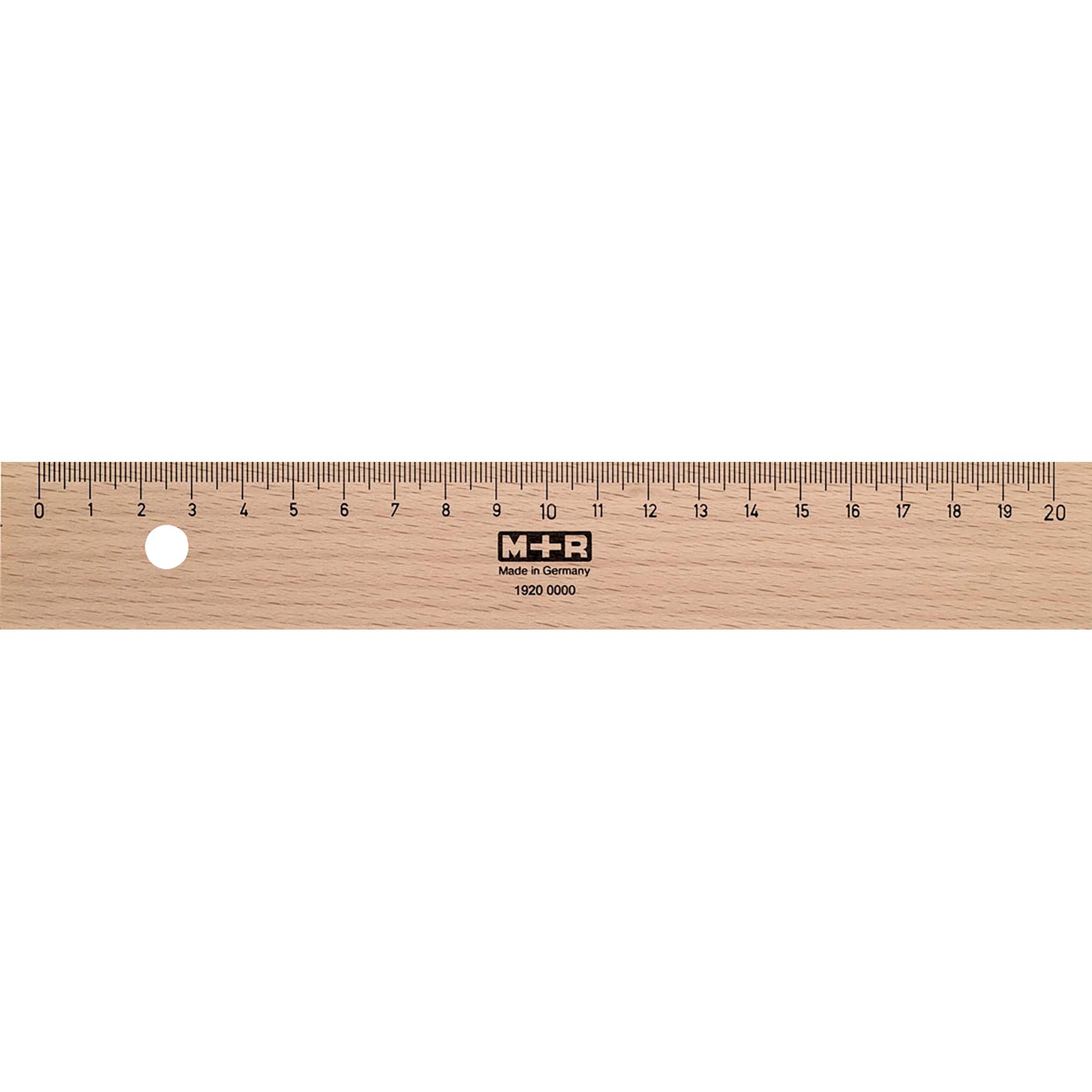 Lineal 20cm Buchenholz naturbelassen-0