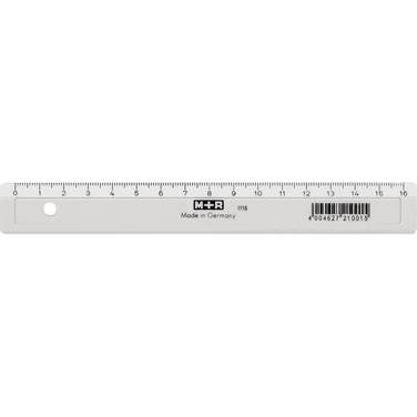 Lineal Kunststoff 16cm glasklar